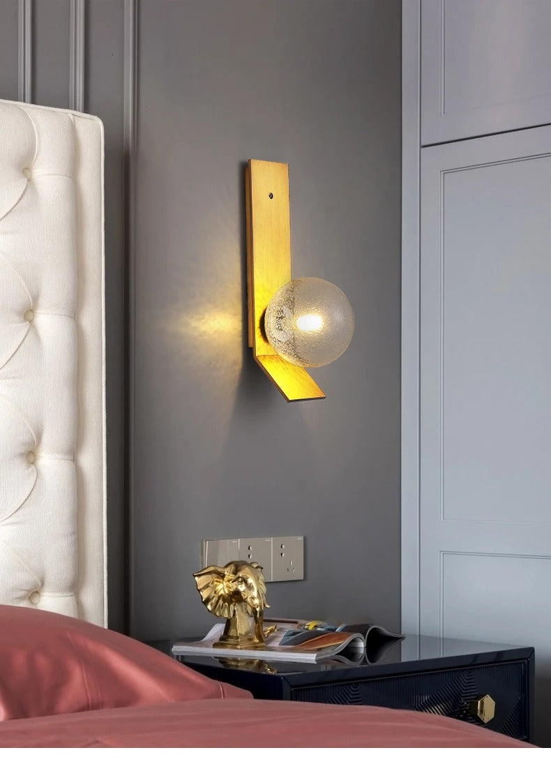 Modern Soot Glass Bedside Table Lamp - Dimmable Touch Control Night Light for Bedroom, Living Room, Nursery - Warm White LED Lighting for Reading & Relaxation