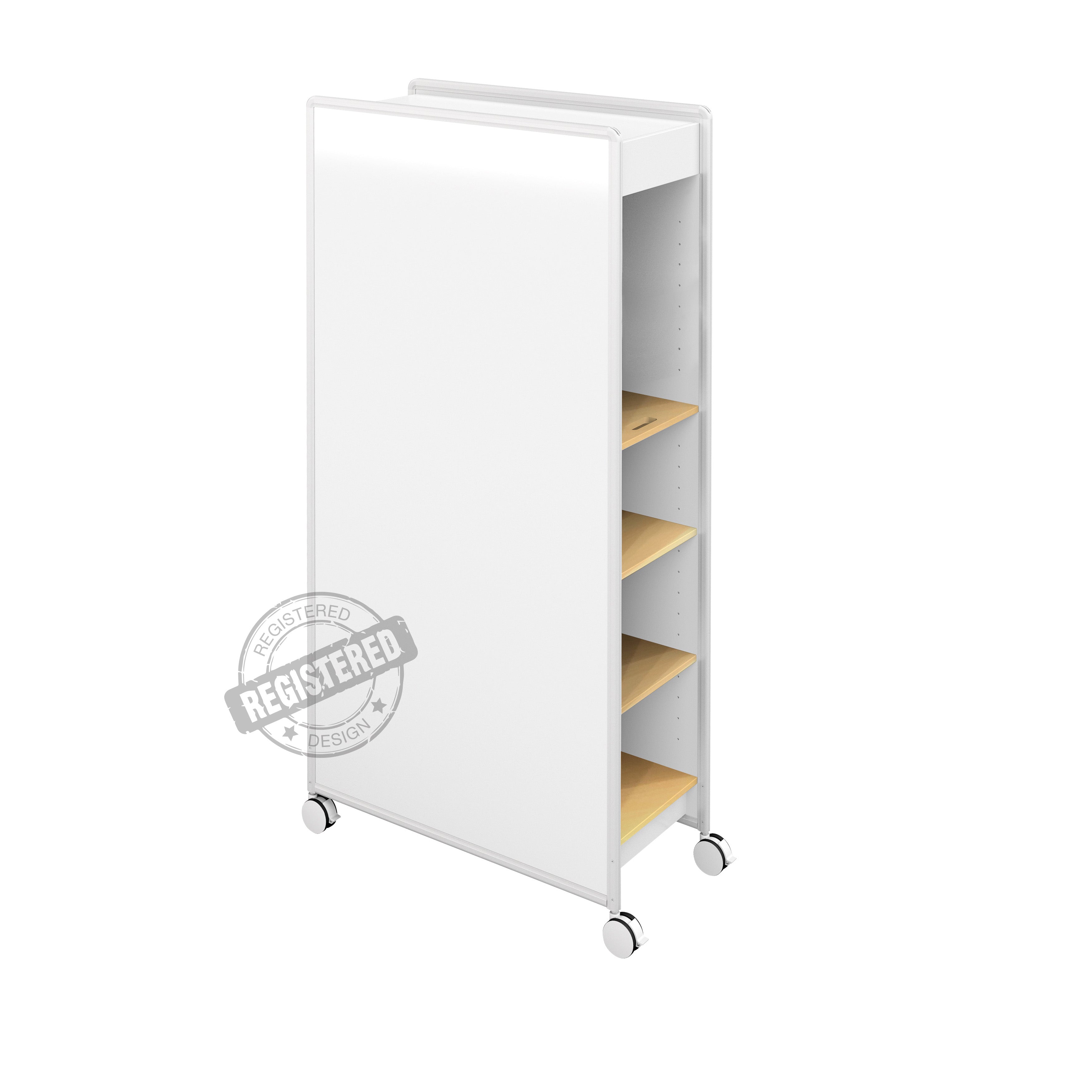 Huddle Double Mobile Whiteboard - Portable Dry Erase Board for Office Meetings, Classrooms & Home Use - 2-Sided Freestanding Whiteboard with Wheels for Easy Movement