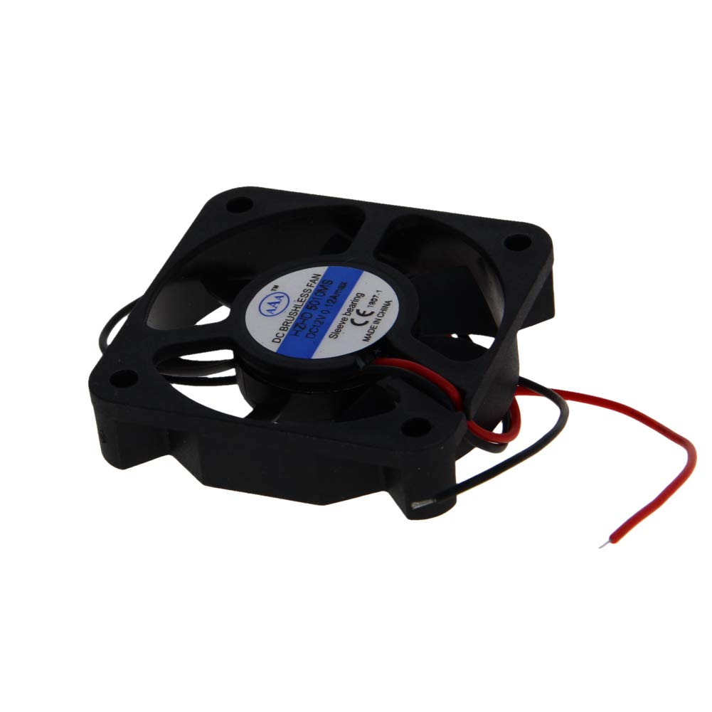 Aicosineg 50x50x10mm 12V Sleeve Bearing Cooling Fan - Long Life 1.2W PC Case Fan for Computer CPU Radiator Cooler - Ideal for Gaming PCs, Servers, and Home Office Desktops