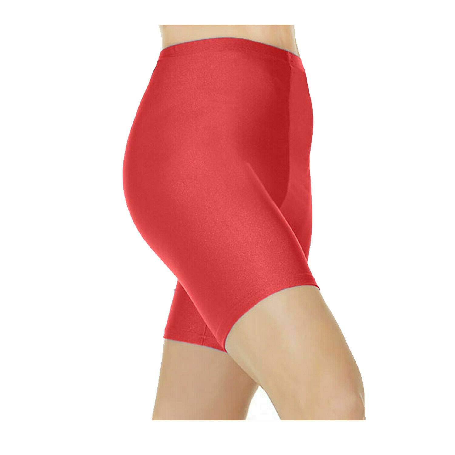 Girls' Nylon Lycra Cycling Shorts for Kids Ages 3-13 - Comfortable School Dance & Gym Athletic Shorts - Perfect for Cycling, Ballet, Gymnastics & Playtime