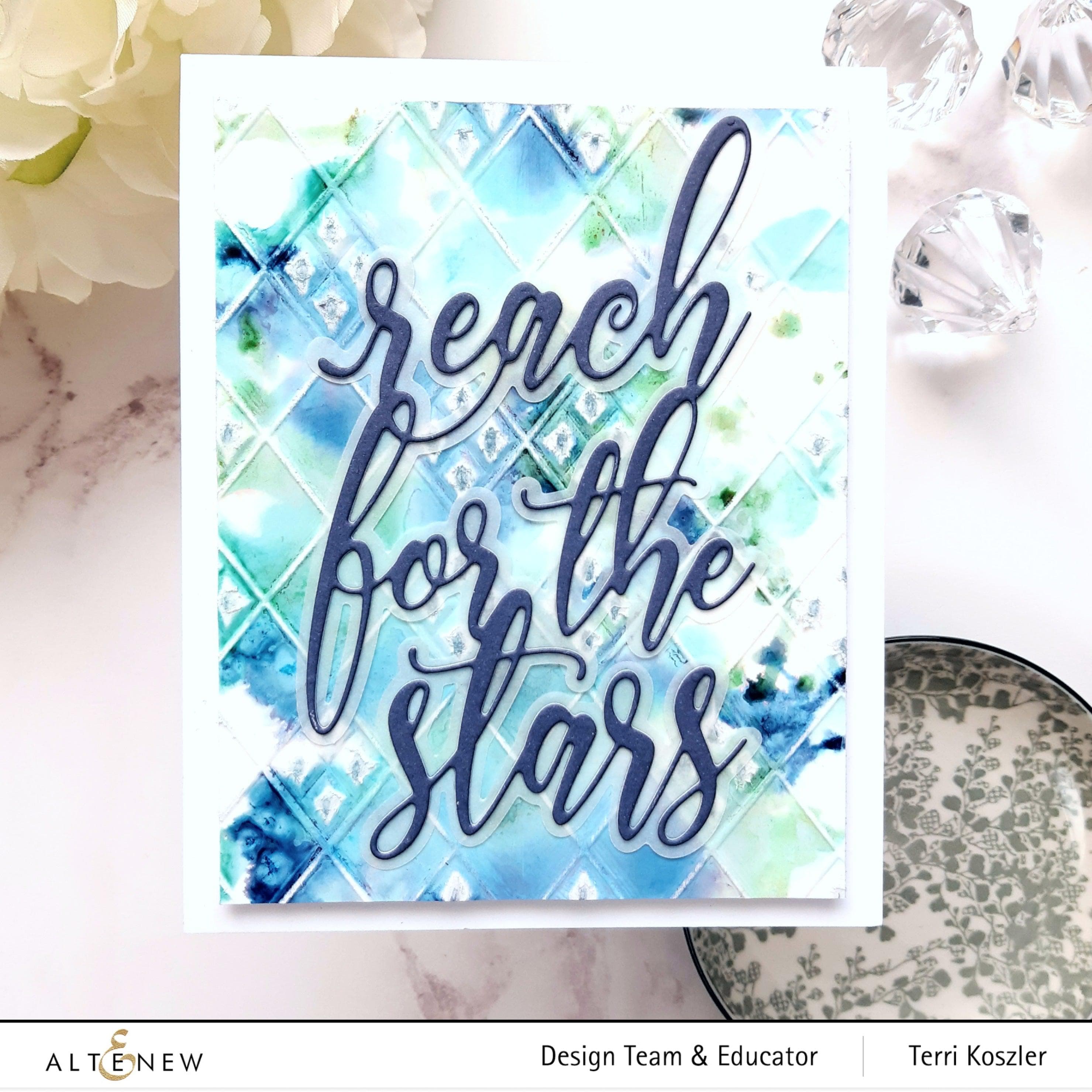 Checkered Diamonds 3D Embossing Folder for Card Making, Scrapbooking & DIY Crafts - Perfect for Handmade Greeting Cards, Invitations & Paper Crafts