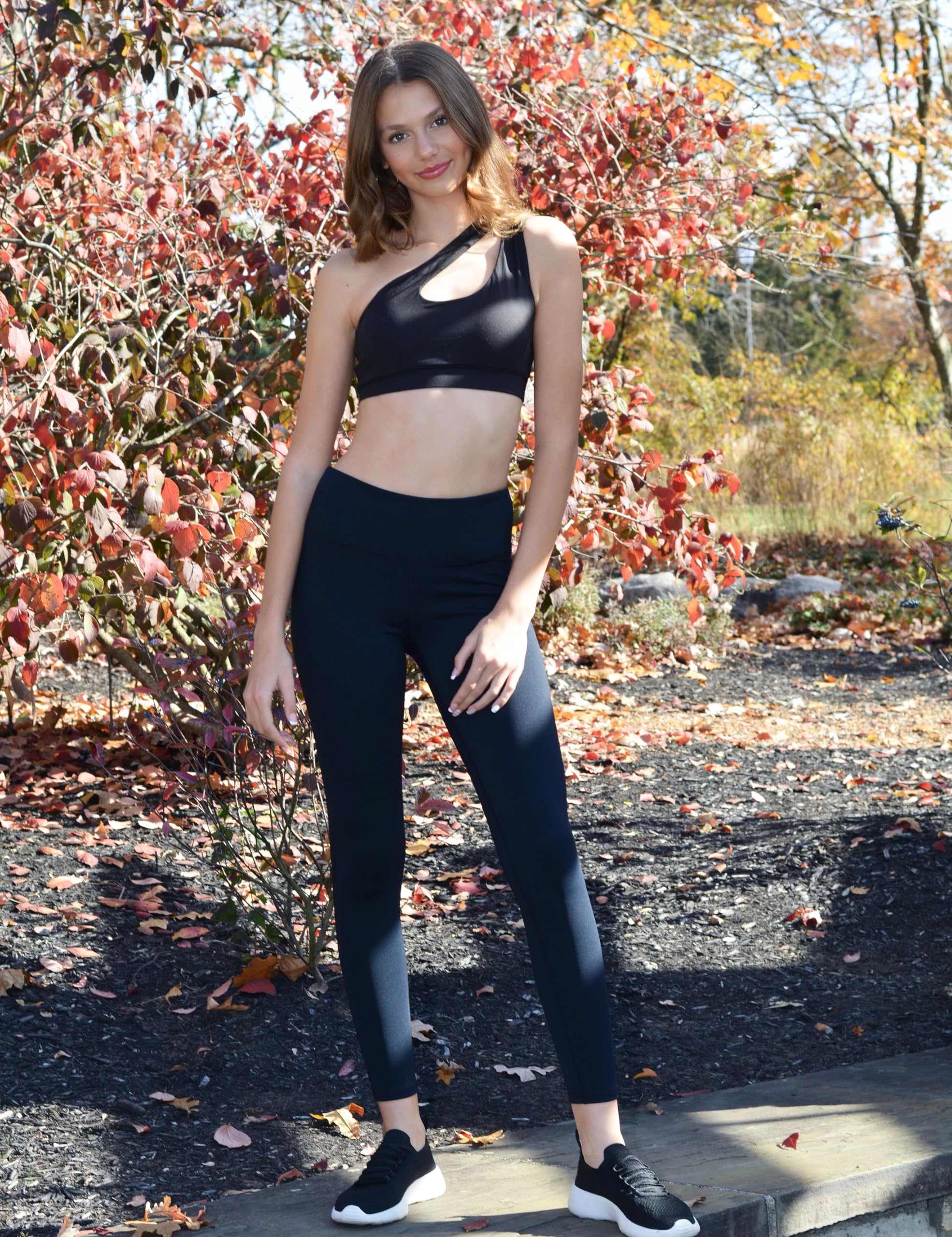 COOLOMG Women's High-Waisted Yoga Leggings - Breathable Workout Tights with Hidden Pockets for Running, Gym & Fitness | Perfect for Yoga, Pilates & Active Lifestyle