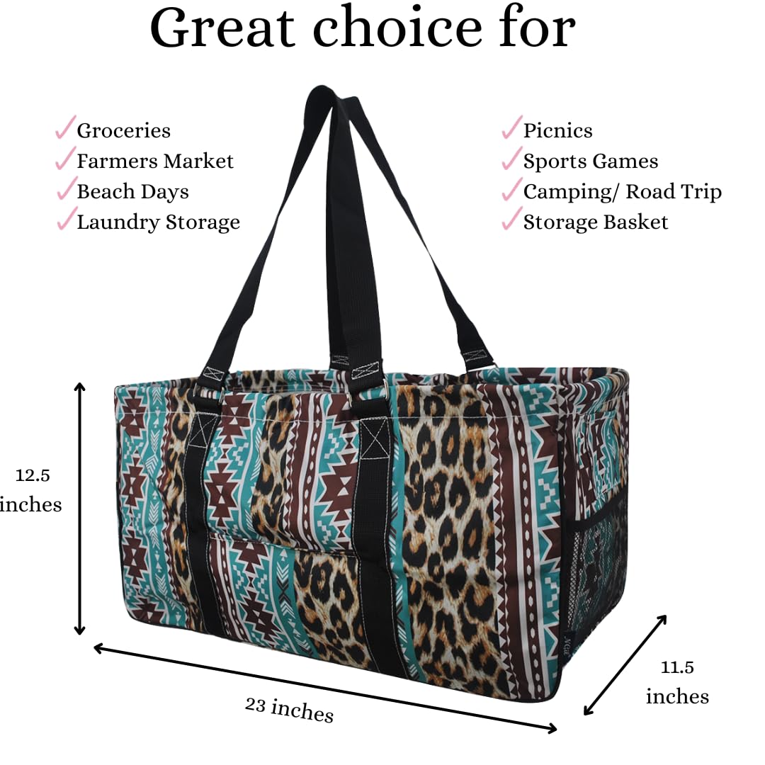 NGIL Extra Large Reusable Tote Bag - Groceries, Picnic & Beach Essentials