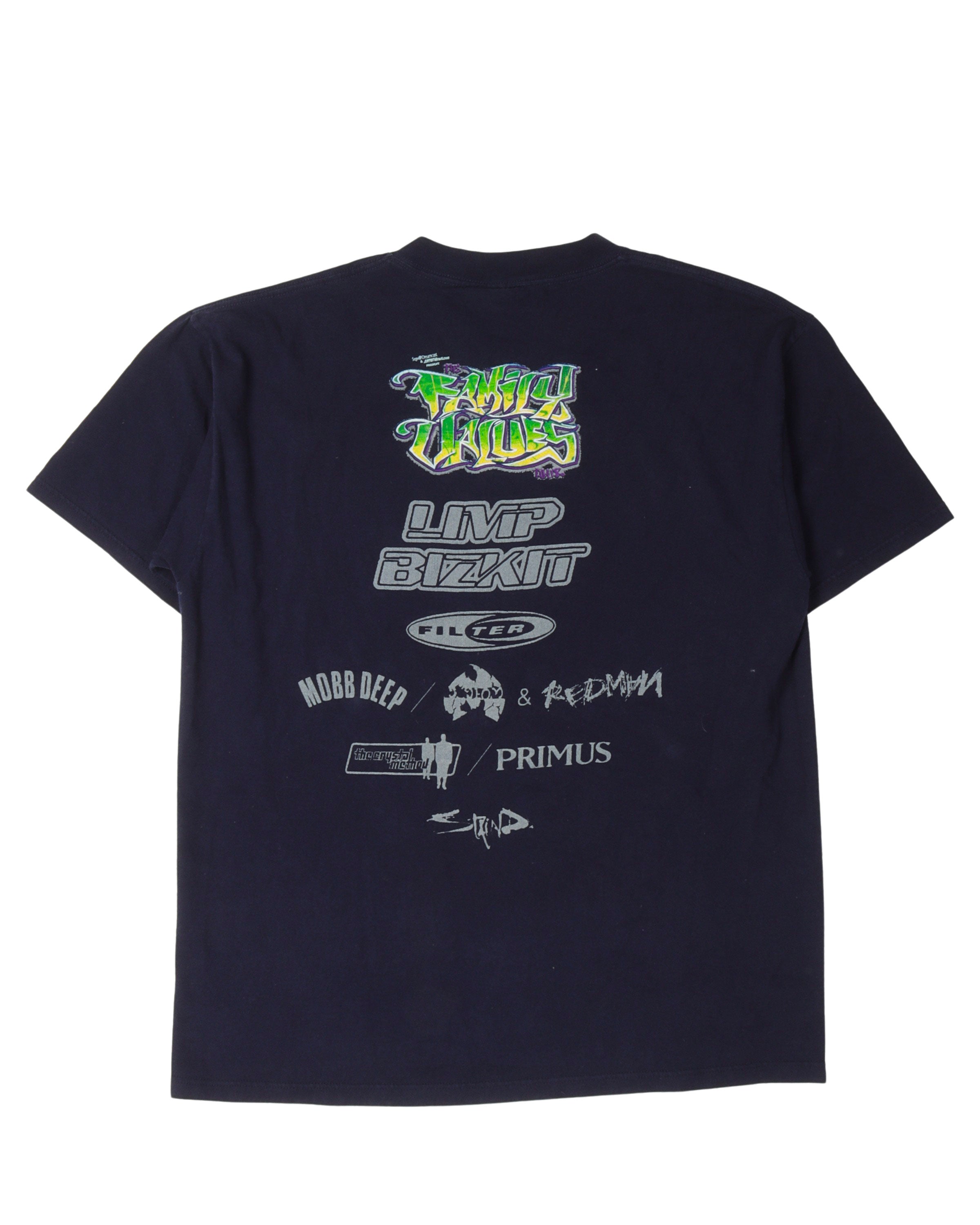 1999 Family Values Tour Vintage T-Shirt - Retro Band Tee for Concerts & Casual Wear