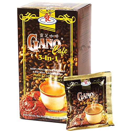 Premium Ganoderma Coffee 3-in-1 Instant Mix - Gano Excel International (20 Sachets/Box) - Boost Immunity & Energy for Busy Professionals & Health Enthusiasts