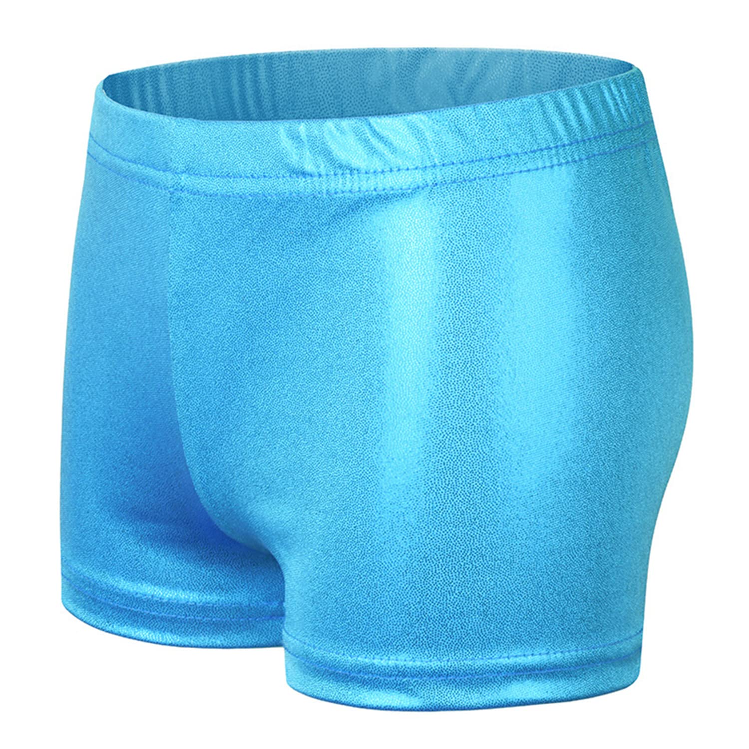 Girls Gymnastic Shorts - Ballet Dance & Tumbling Athletic Shorts for Kids - Stretchy Leotard Shorts for Gymnastics, Ballet Practice & Dance Classes