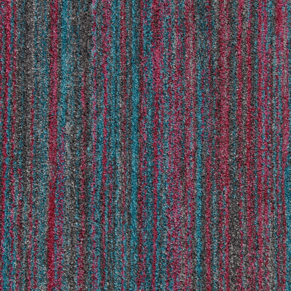Orchid Brush Strokes Multi 7'10 x 10' Area Rug - Floral Hand-Painted Design for Living Room, Bedroom & Dining Room Decor