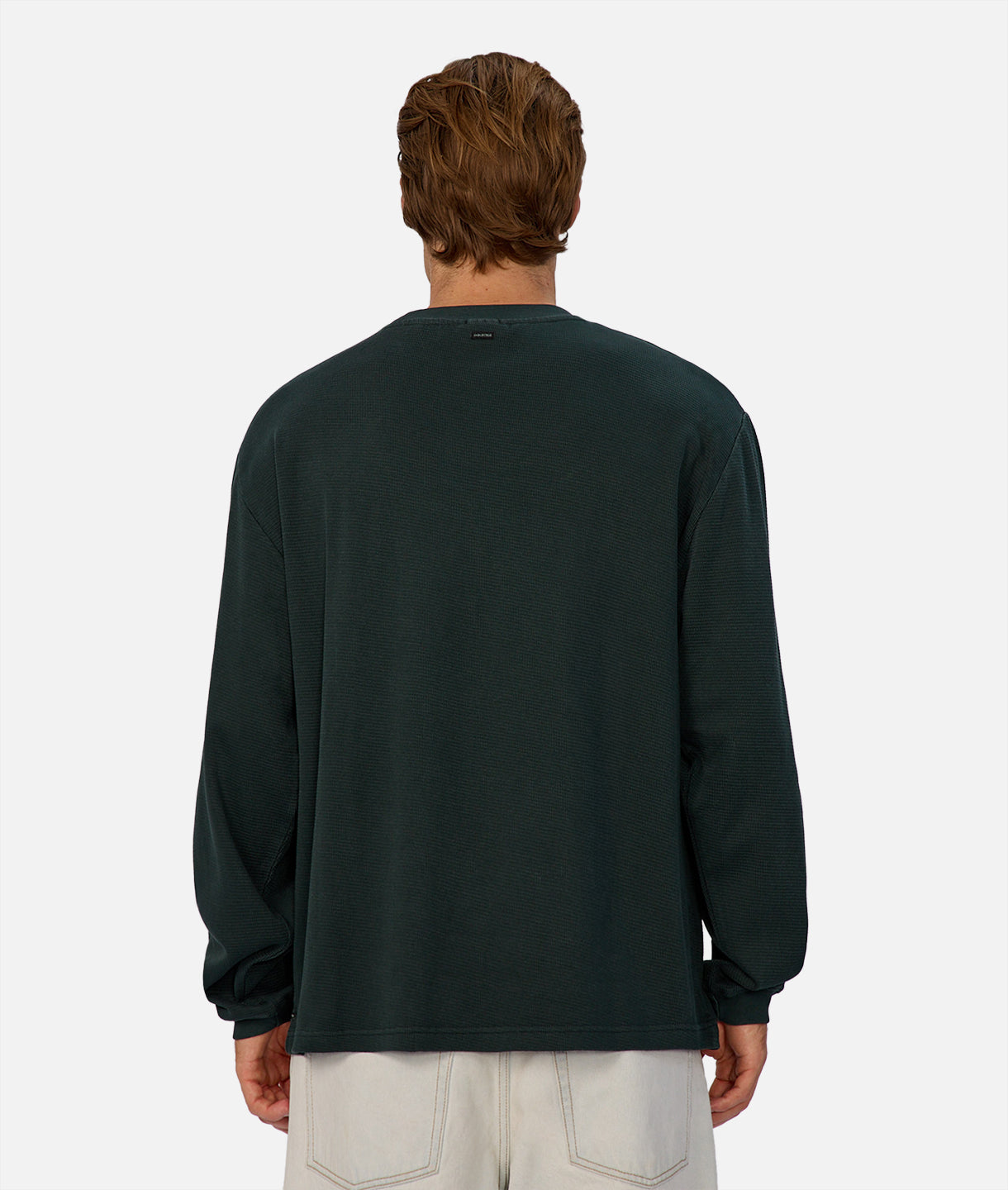 Premium Marlon Long Sleeve T-Shirt for Men - Soft Cotton Rich Green Casual Shirt - Perfect for Everyday Wear, Work & Outdoor Activities