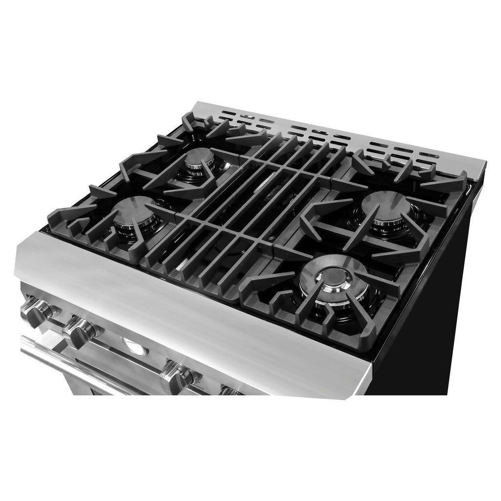 Premium 30-inch 4.62 cu. ft. Professional Gas Range with Stove and Oven in Stainless Steel (FFSGS6228 30S) - Ideal for Home Kitchens, Restaurants & Culinary Enthusiasts