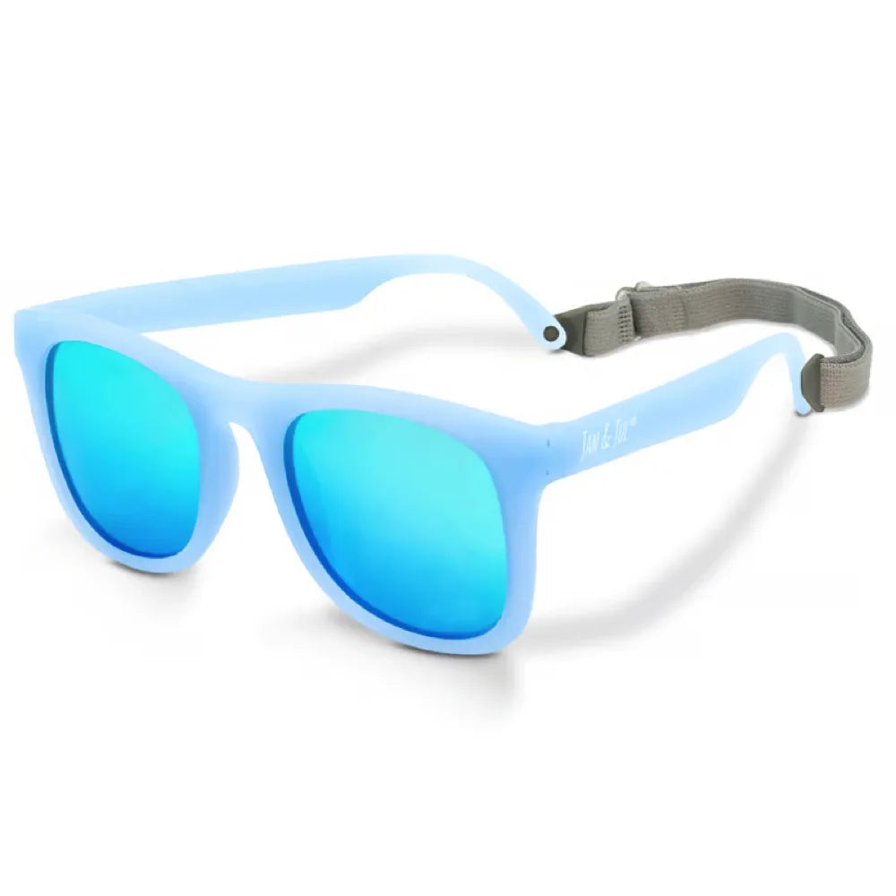 Jan + Jul Urban Xplorer Sunglasses - Frosty Blue Aurora Polarized UV Protection - Stylish Outdoor Shades for Hiking, Driving & Beach Vacations