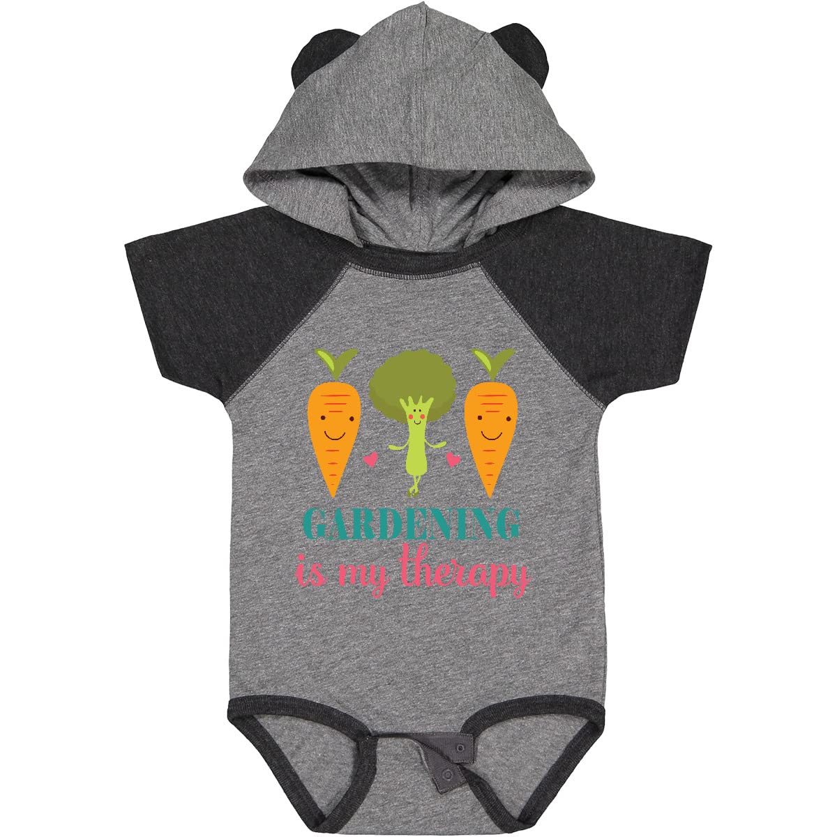 Inktastic Gardening is My Therapy Baby Bodysuit - Cute Organic Cotton Infant Onesie for Boys & Girls - Perfect for Outdoor Activities, Family Photos & Gardening Enthusiasts