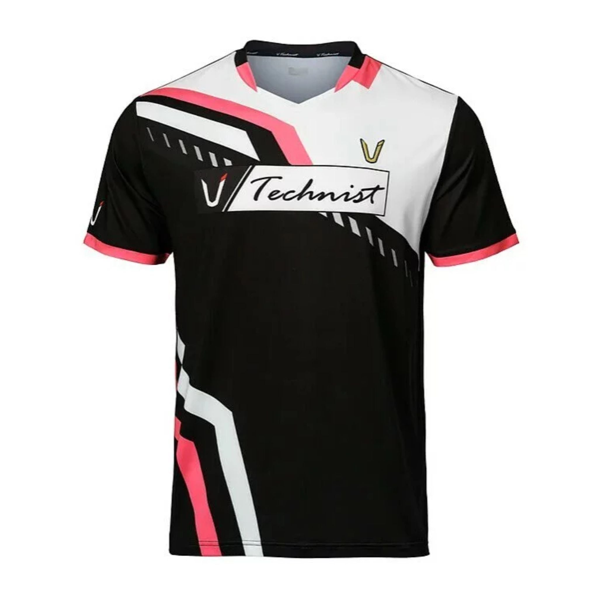Technist 23TT 86A50 Men's Gaming T-Shirt - Breathable Cotton Short Sleeve Tee for Gamers & Esports - Perfect for Gaming Sessions, Tournaments & Casual Wear [Black]