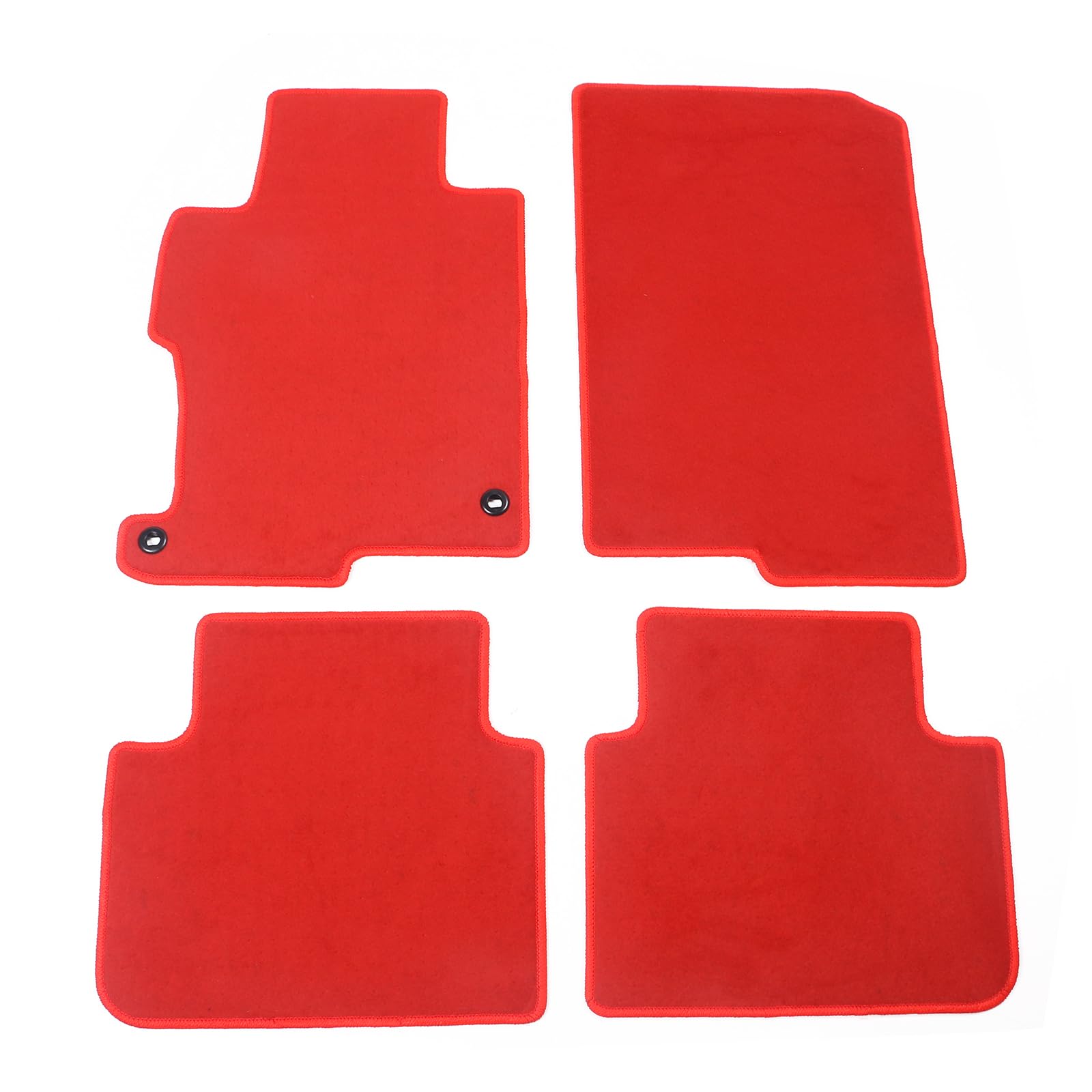 FREEMOTOR802® Custom Fit Nylon Car Floor Mats for 2013-2017 Honda Accord Sedan - 4PCS Non-Slip Red Carpet Liners | Factory Precision Fit Interior Accessories | Perfect for Daily Commuting, Road Trips & All-Weather Protection