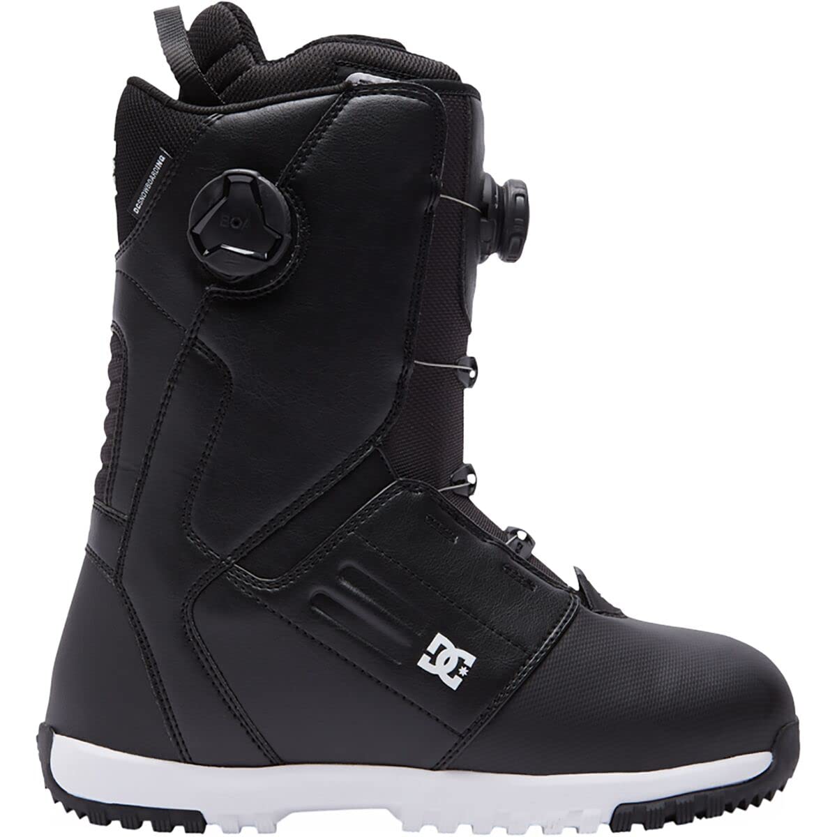DC Shoes Control BOA Men's Snowboard Boots - Black/White - Size 11.5 | Comfortable & Durable Winter Sports Gear for Snowboarding & Outdoor Adventures