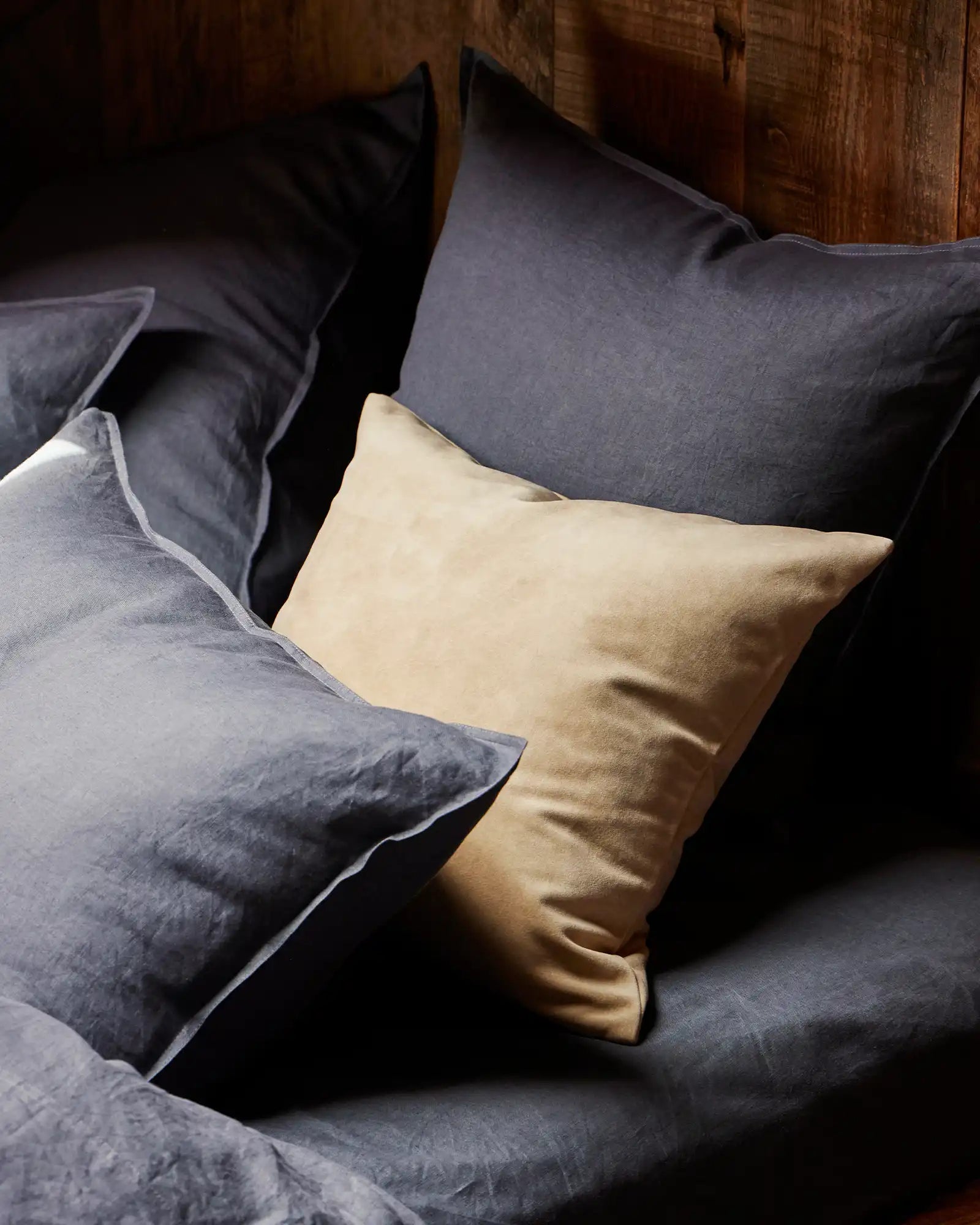 Premium Ravello Denim Pillowcase Set - Soft & Durable Bedding for Home, Hotel, or Airbnb Use