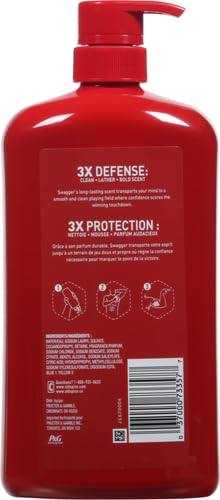 Old Spice Swagger Scent of Confidence Men's Body Wash, 33.4 fl oz - Refreshing Shower Gel for Daily Use, Gym & Post-Workout Cleanse