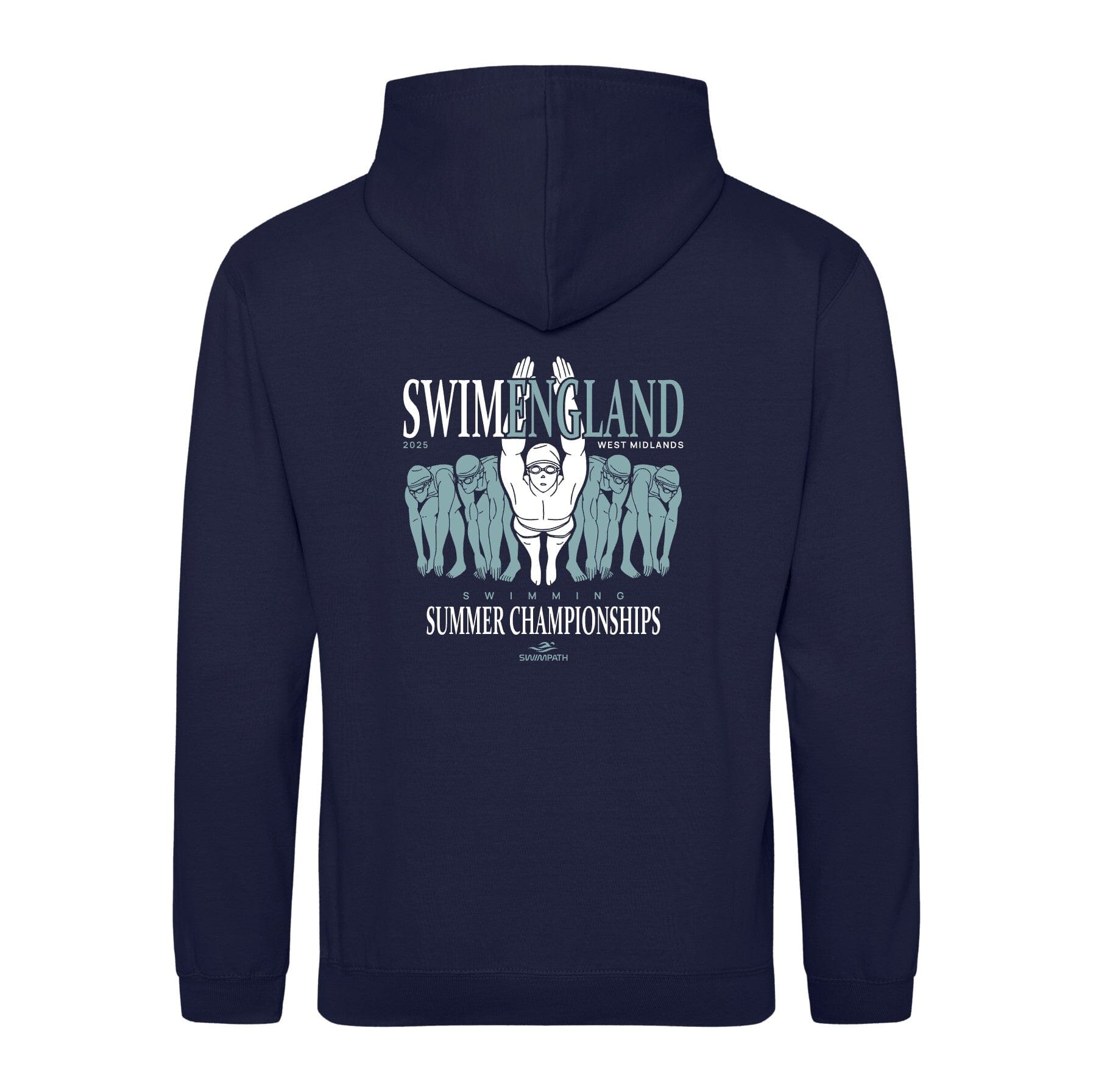 Swim England West Midlands Summer Championships 2025 Hoodie - Oxford Navy - Comfortable Athletic Pullover for Swimming Competitions & Team Spirit