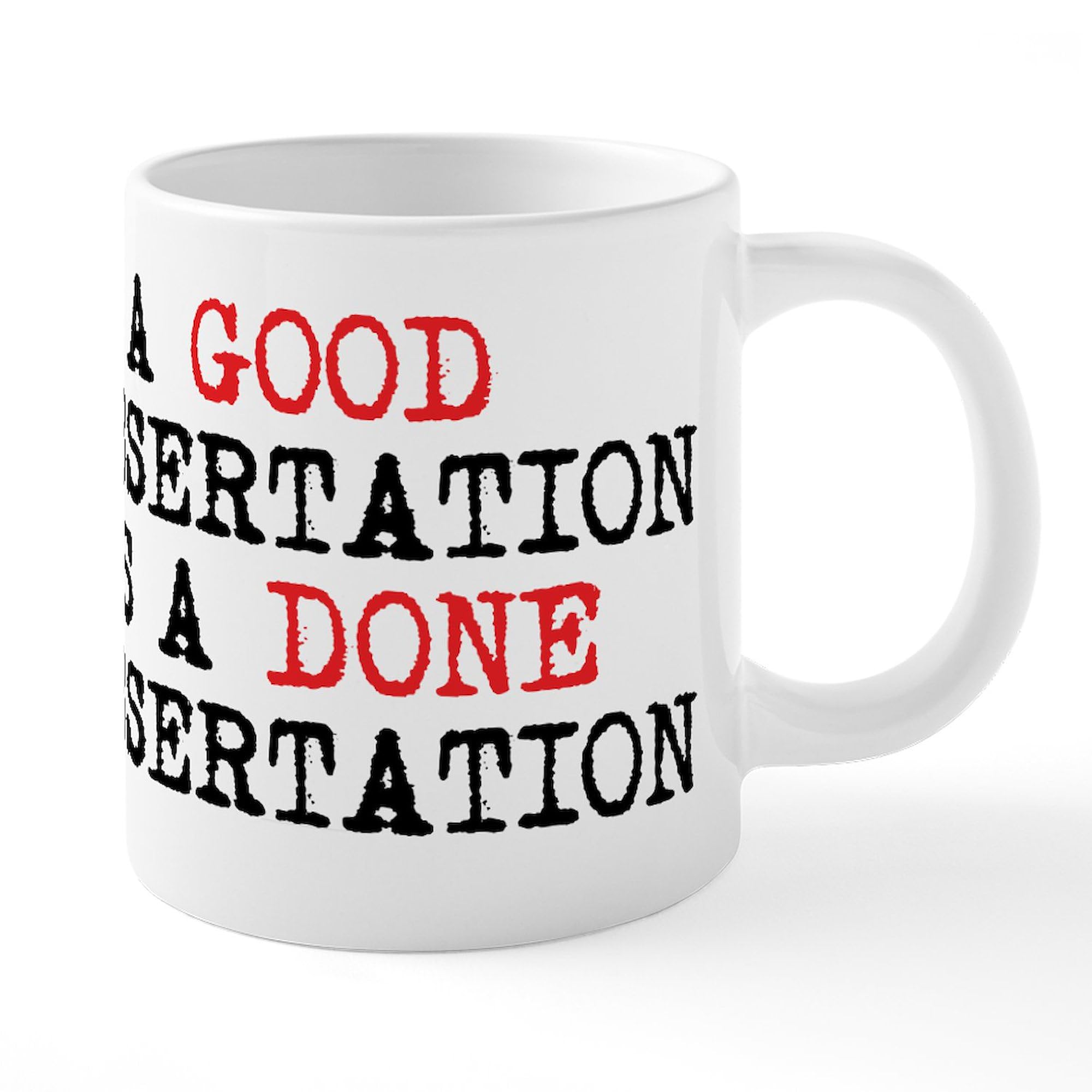 20 oz Ceramic Coffee Mega Mug - Dissertation Themed Gift for Students & Professors - Perfect for Study Breaks, Office Use & Academic Celebrations