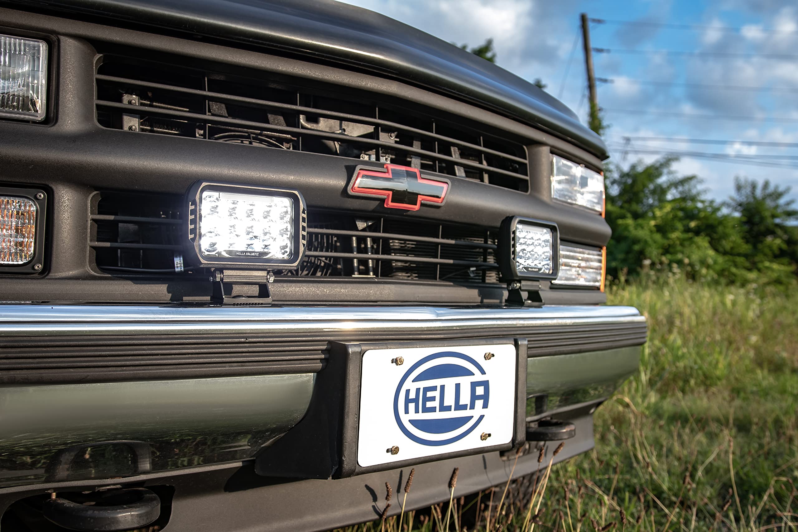 Hella ValueFit 450 LED Series - Universal Off-Road LED Driving Light Kit for Pickup Trucks, ATV, SUV, 4x4, Jeep, Tractors - Waterproof & Durable for Night Driving, Off-Roading, Camping & Work Sites