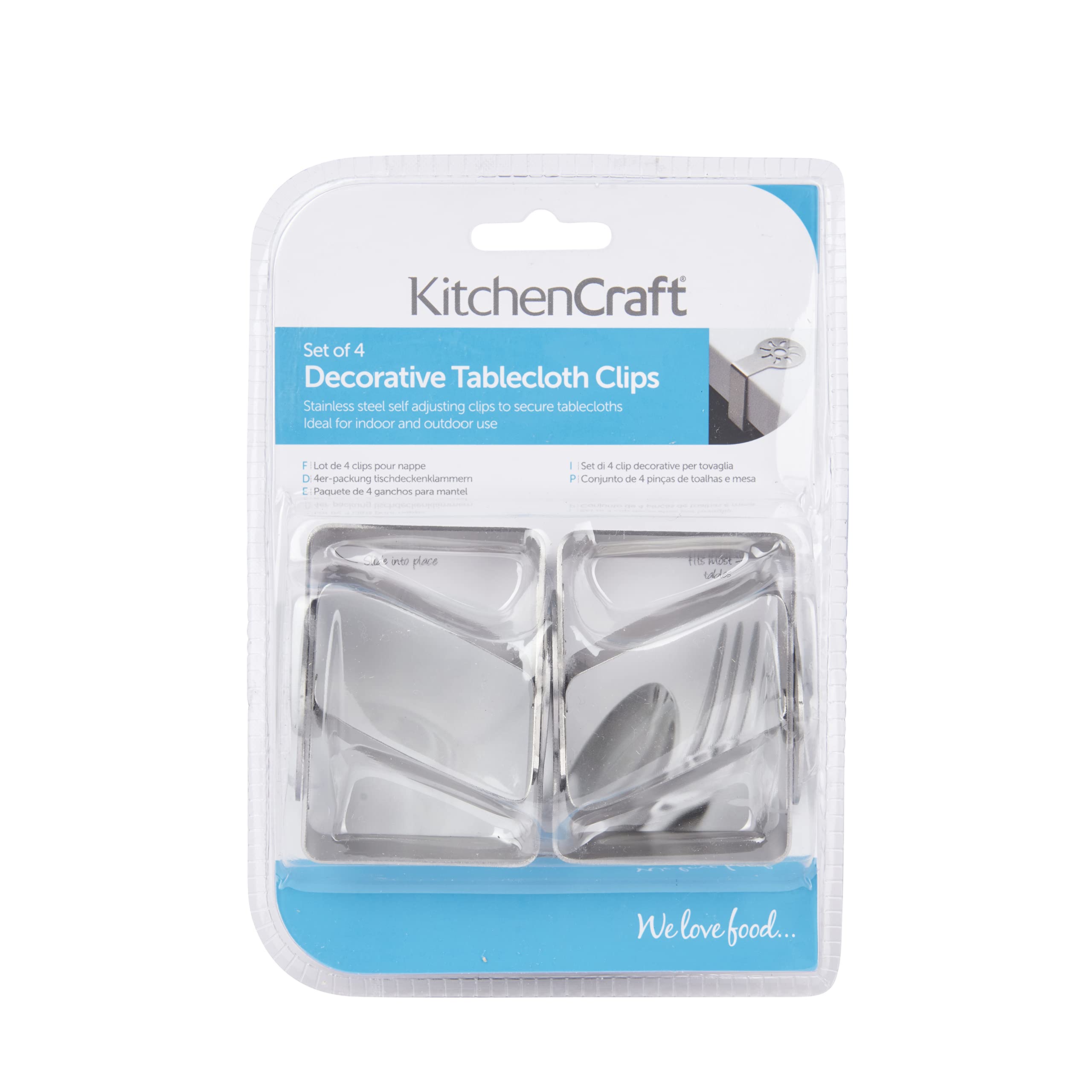 4-Pack Stainless Steel Sun Pattern Tablecloth Clips - Heavy Duty Outdoor Picnic, BBQ, and Party Supplies for Securing Table Linens