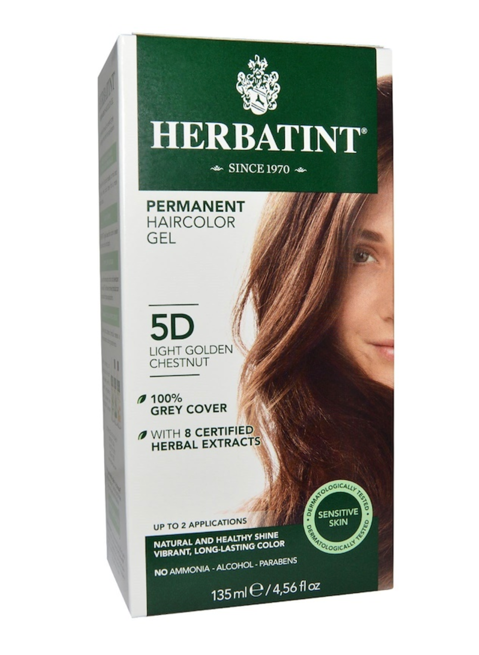 5D Light Golden Chestnut Hair Color Gel - Long Lasting & Vibrant Hair Dye for Women & Men - Perfect for Brunettes, Blondes & Highlights - Salon Quality at Home