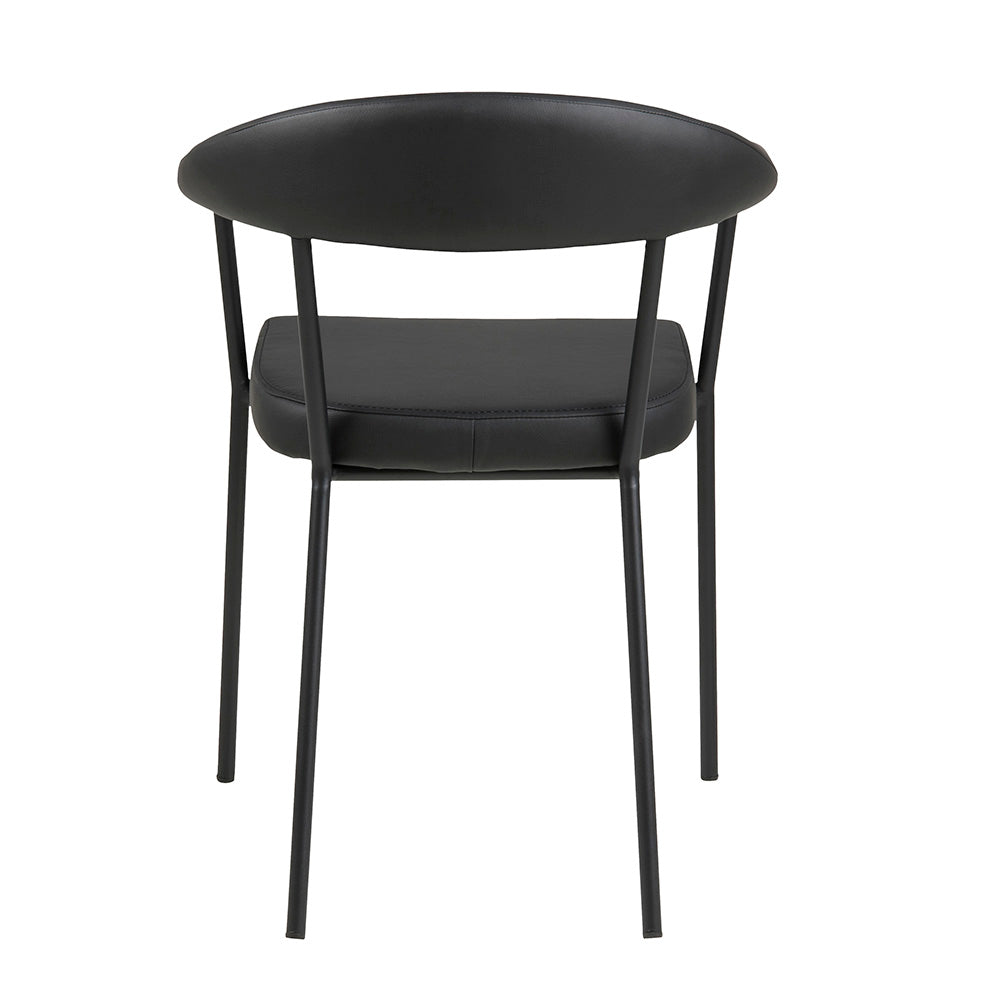 Premium LAVA Dining Chair - Modern Black Kitchen & Dining Room Furniture for Home & Restaurant Use