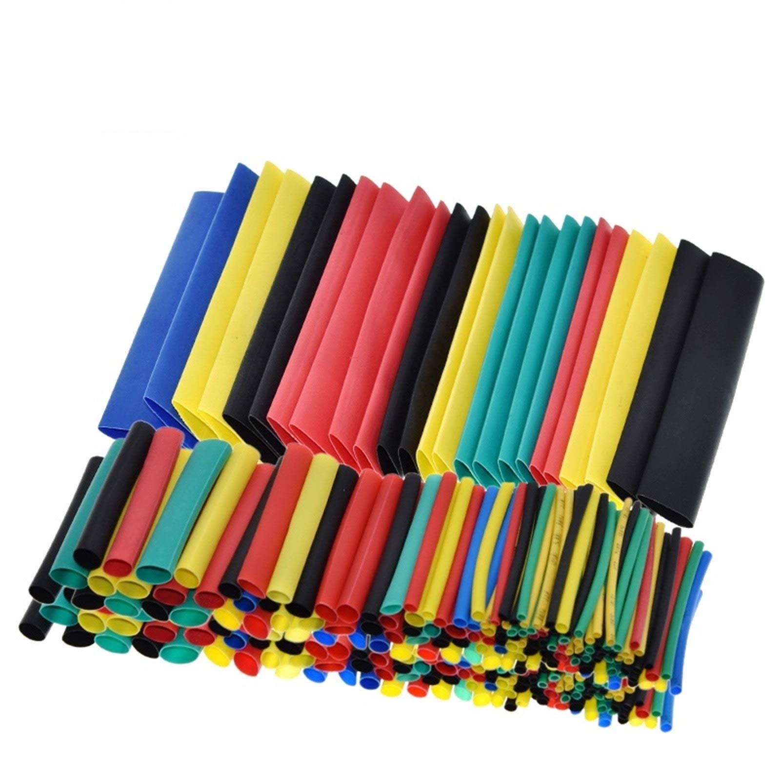 PYouo 328pcs Heat Shrink Tubing Kit - 2:1 Shrink Ratio, Colorful Insulation Sleeves for Wire & Cable Protection (Assorted Sizes) - Perfect for Electrical Repairs, DIY Projects, and Automotive Wiring