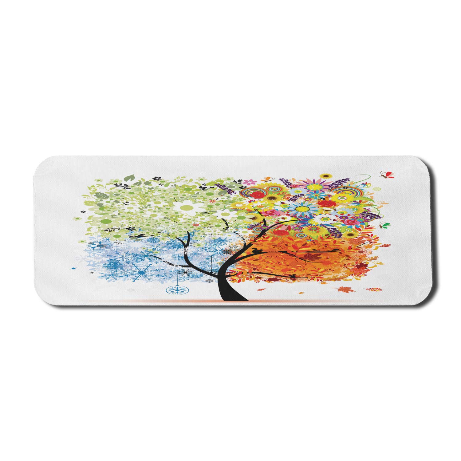 Ambesonne Seasonal Tree Branches Mouse Pad - Non-Slip Rubber Gaming Mousepad (31