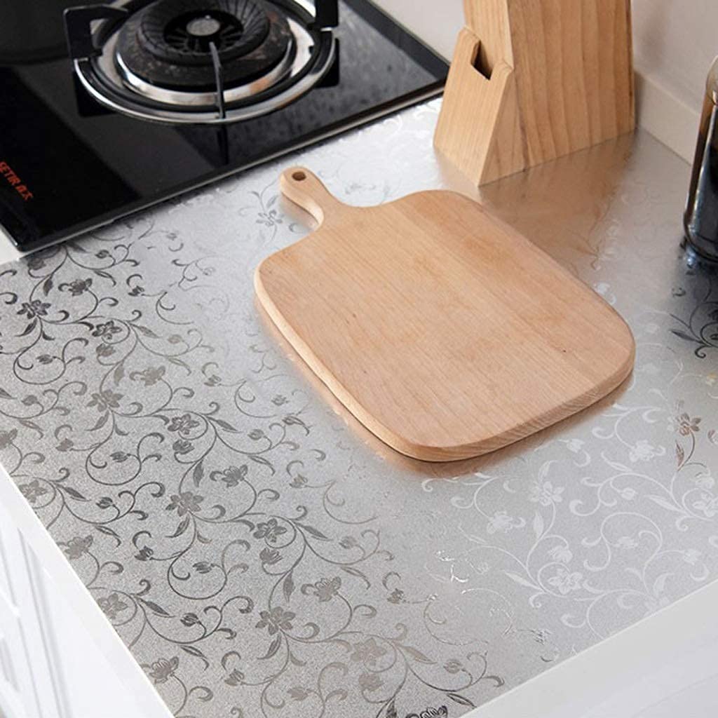 Heat Resistant Peel and Stick Aluminum Foil Backsplash - Waterproof, Oil Proof Kitchen Wallpaper Stickers for Home & Kitchen Decor | Easy DIY Upgrade for Stoves, Countertops & Cabinets