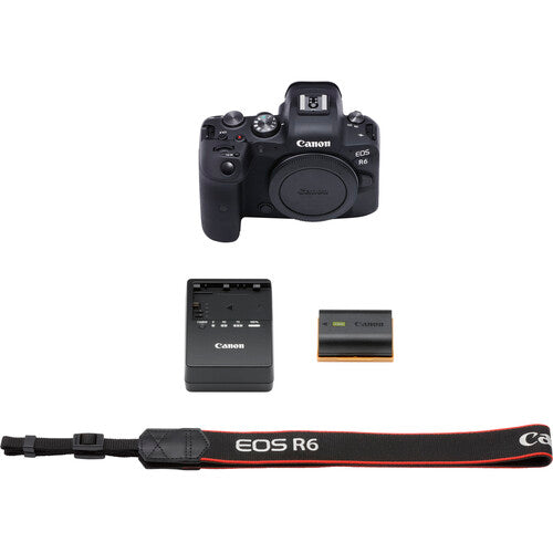 Canon EOS R6 Full Frame Mirrorless Camera Body with BG-R10 Battery Grip, Monopod, Microphone & SanDisk 64GB Memory Card - Professional Photography & Videography Kit for Travel, Events & Content Creation