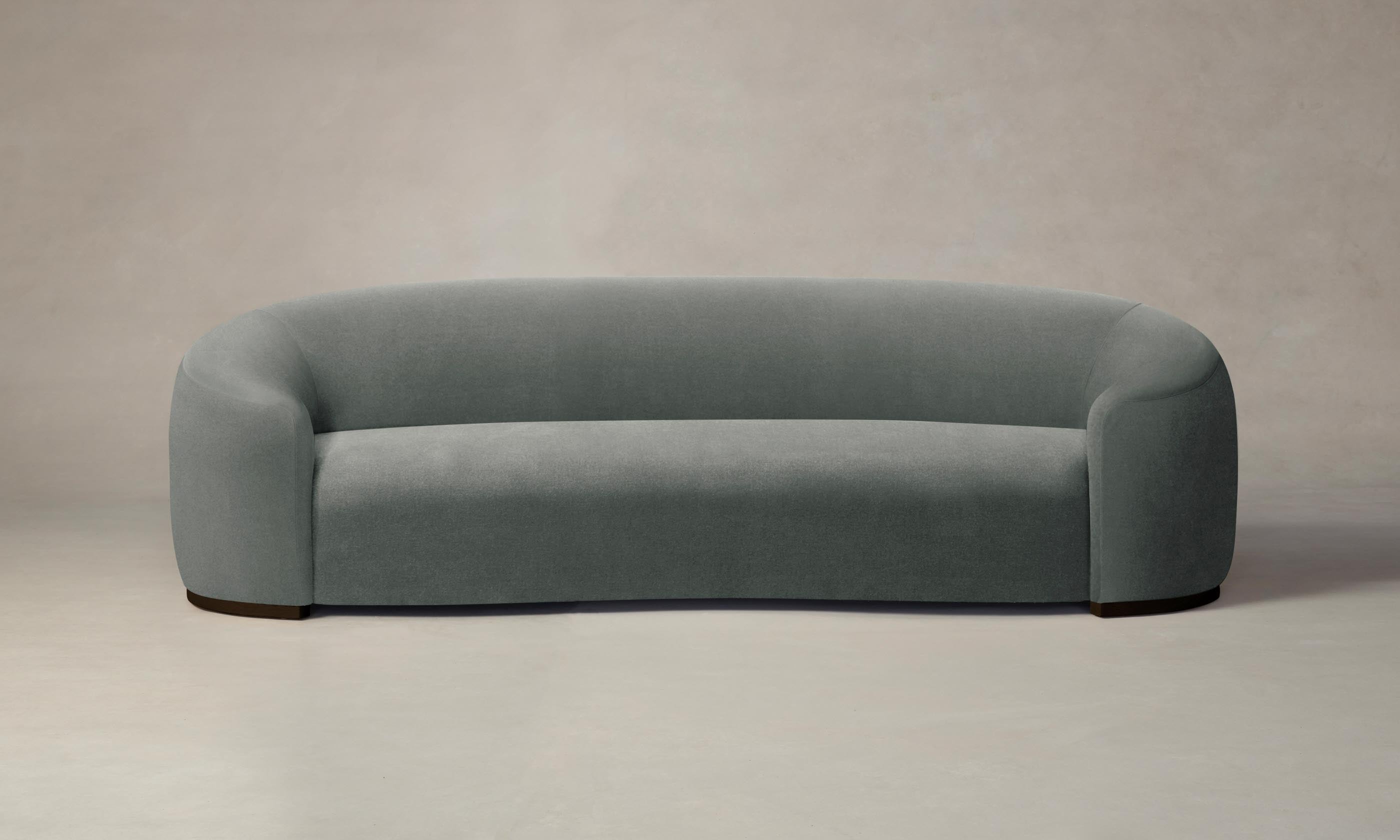 Luxury Chelsea Sofa with Premium Mohair Fabric in Elegant Fog Gray - Perfect for Living Room, Lounge, and Modern Home Decor