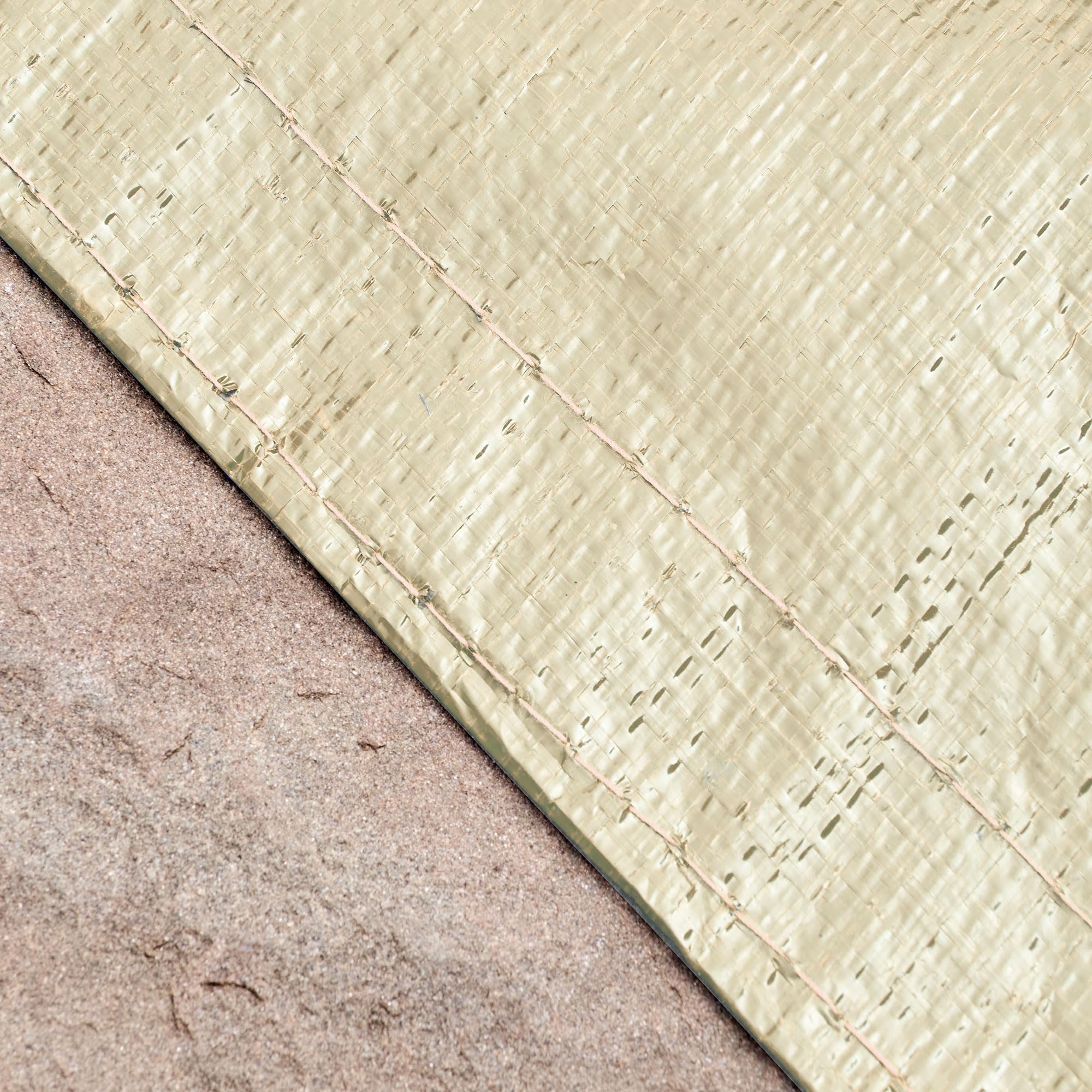 Doheny’s Heavy-Duty Winter Pool Covers for Above Ground Pools | 12' x 24' Oval Solid Super Tan | Tear-Resistant Commercial-Grade Material | Affordable Protection for Winter Season | Perfect for Snow, Leaves & Debris Protection