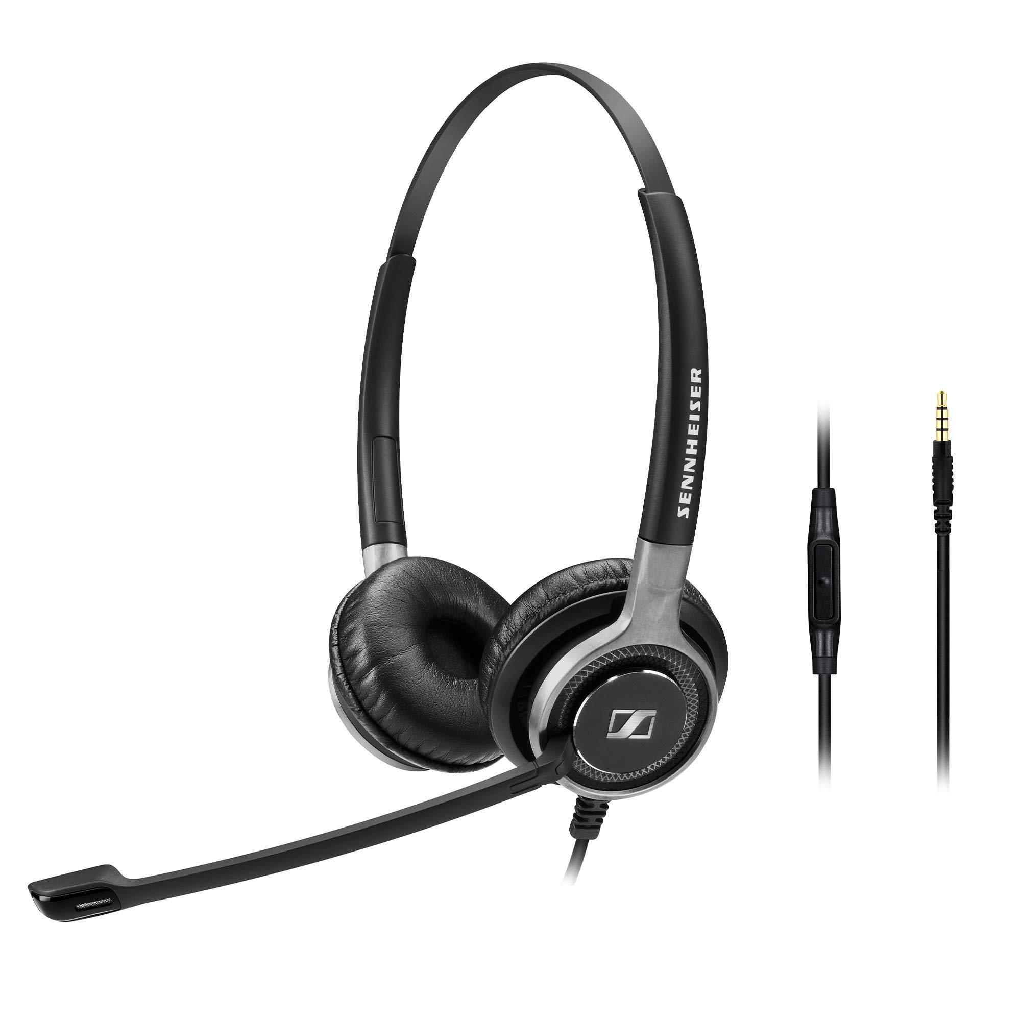 Sennheiser SC 665 (507256) Professional Business Headset - Dual-Sided HD Audio with Noise-Cancelling Mic for Phone & Tablet - Perfect for Office Calls, Remote Work & Online Meetings (Black)