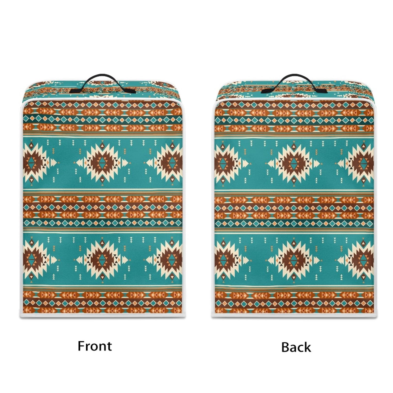 GLENLCWE Navajo Style Coffee Machine Cover - Farmhouse Dust Protector, Washable Appliance Cover for Keurig & Nespresso - Perfect for Kitchen, Office & RV Use