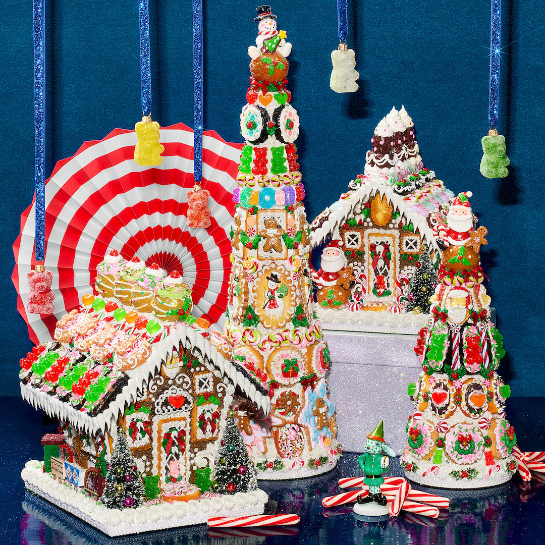 Christmas Candy Tree with Santa Topper - Festive Holiday Dessert Display for Parties & Home Decor