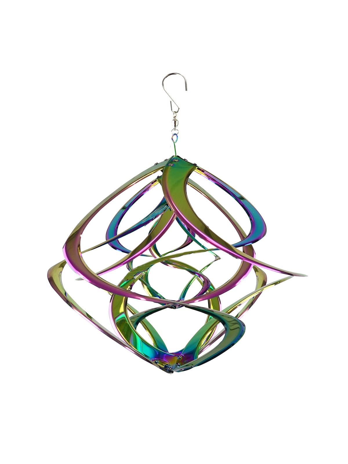 Red Carpet Studios 18-Inch Iridescent Hanging Triple Cosmix Spinner – Decorative Wall Spinner for Home, Office, or Party Décor – Perfect for Living Rooms, Bedrooms, and Events