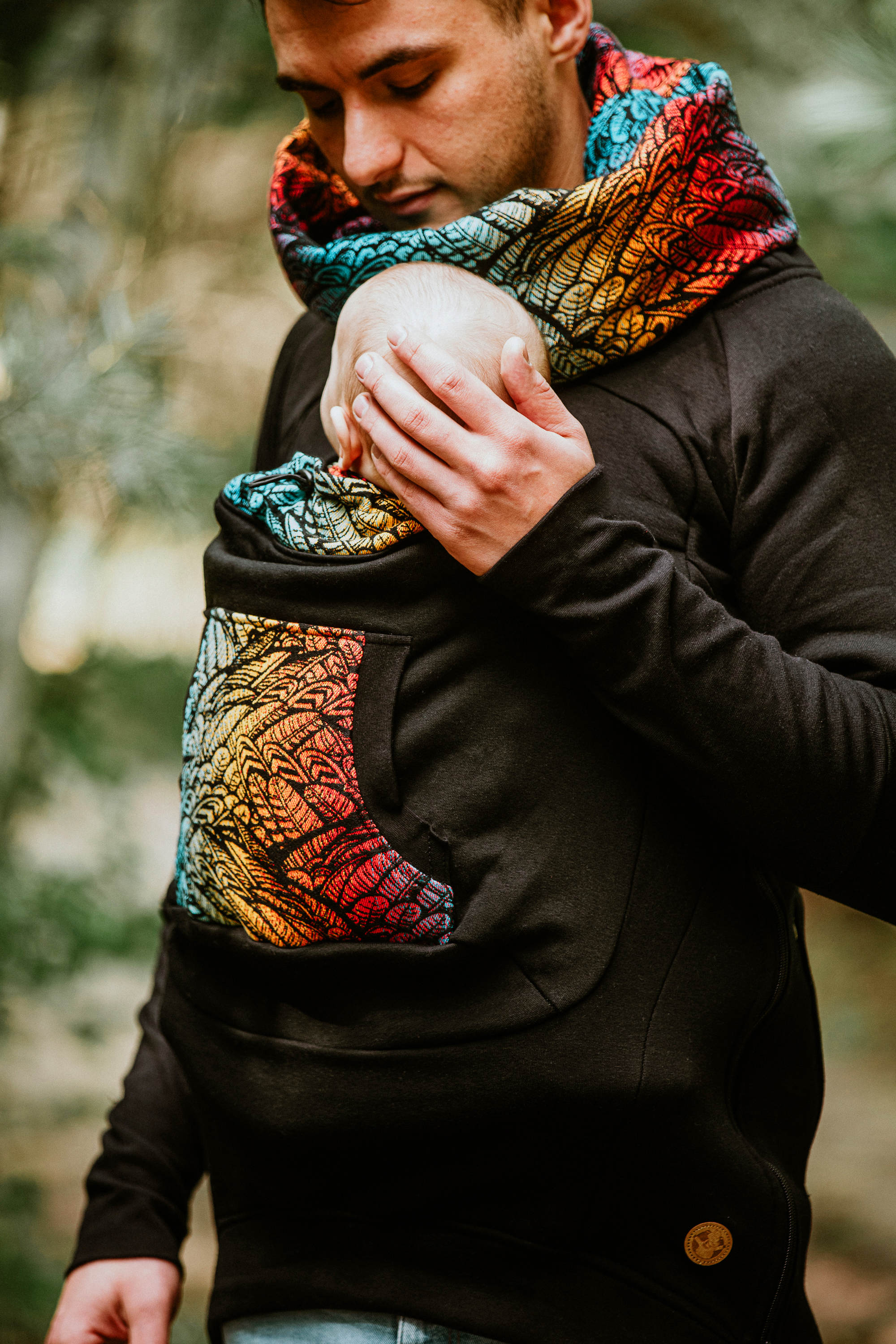 LennyLamb Babywearing Sweatshirt 3.0 - Soft & Stretchy Baby Carrier Hoodie for Hands-Free Parenting - Perfect for Errands, Hiking & Bonding with Newborn to Toddler