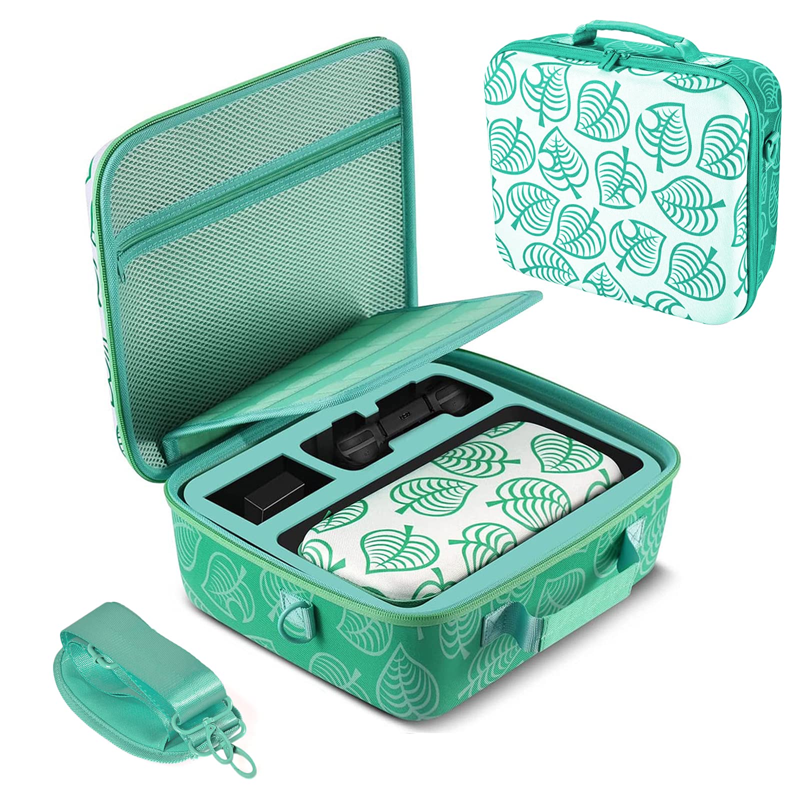 Premium Hard Shell Travel Case for Nintendo Switch & OLED - Protective Storage Pouch with 29 Game Card Slots | Durable Portable Carrying Bag for Switch Console, Joy-Cons & Accessories | Perfect for Gaming On-The-Go, Travel Protection & Organized Storage