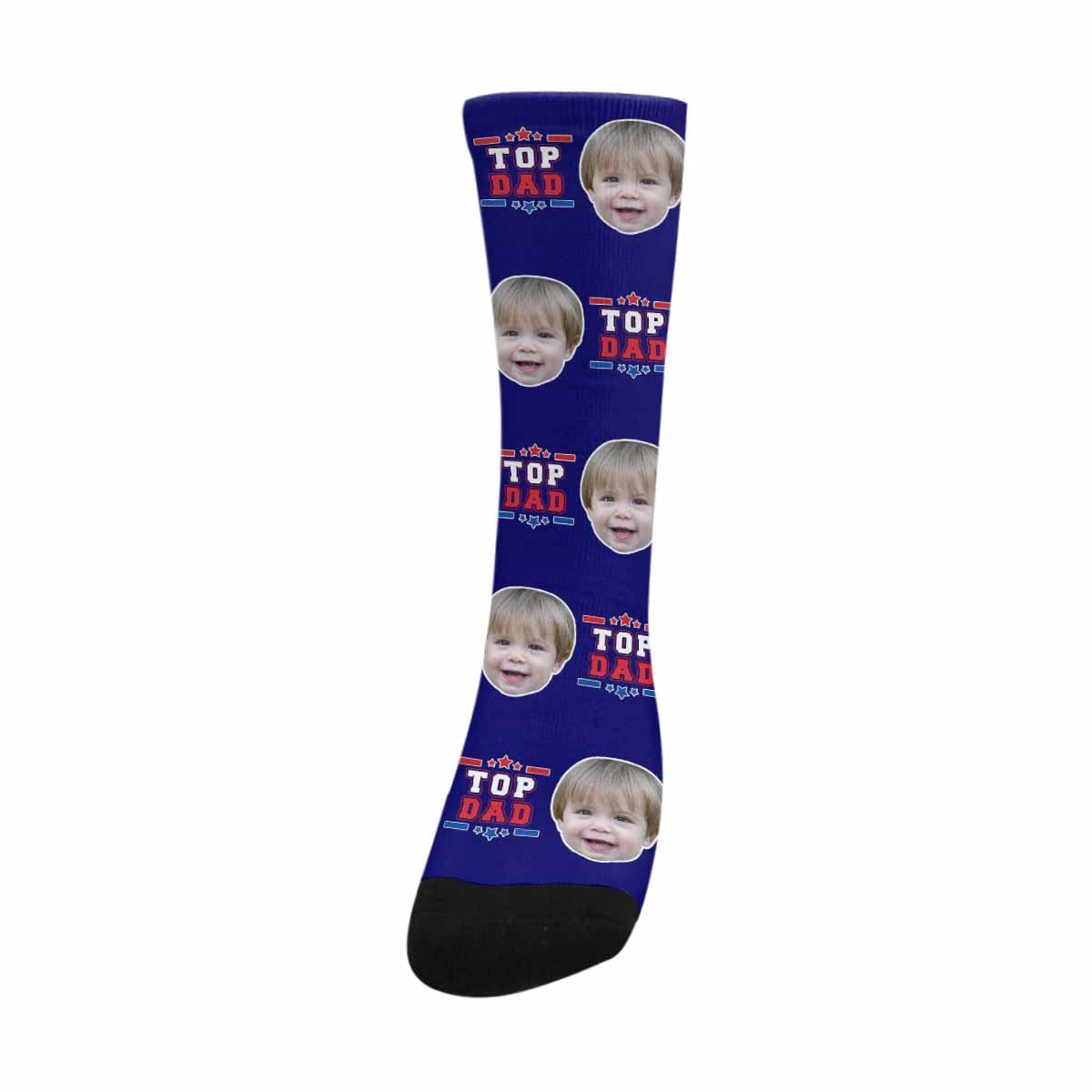 Custom Father's Day Socks with Photo - Personalized Funny Daddy Socks for Men | Unique Gift for Dad Birthday, Christmas & Father's Day | Perfect for Gag Gifts, Family Reunions & Special Occasions