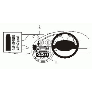 No-Drill Angled Dash Mount for Ford Ka (1997-2008) - Secure Phone Holder for Hands-Free Navigation & Driving - Perfect for Commuting & Road Trips