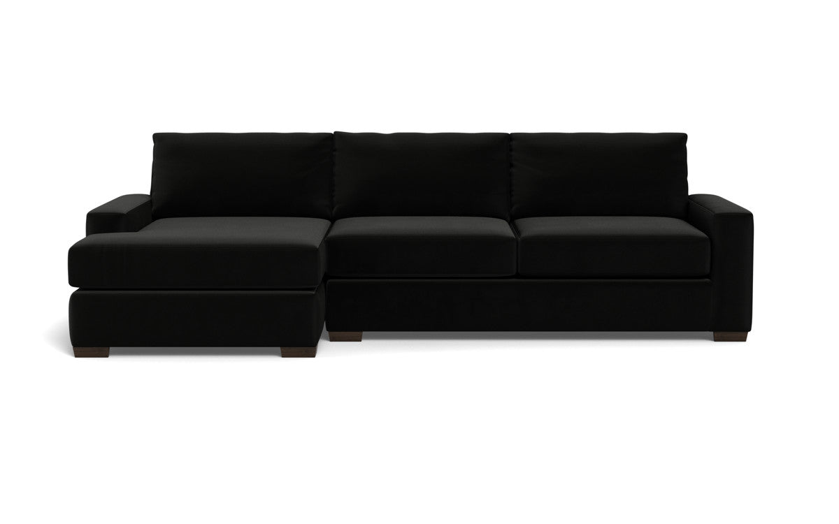 Mas Mesa 123 Deep Left Chaise Sectional Sofa - Modern L-Shaped Couch with Chaise Lounge for Living Room, Family Room & Home Theater Comfort
