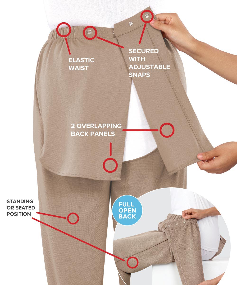 Women's High Waisted Open Back Gabardine Pants - Stretchy Comfort Fit for Work, Office & Casual Wear | Trendy Fashion for Women