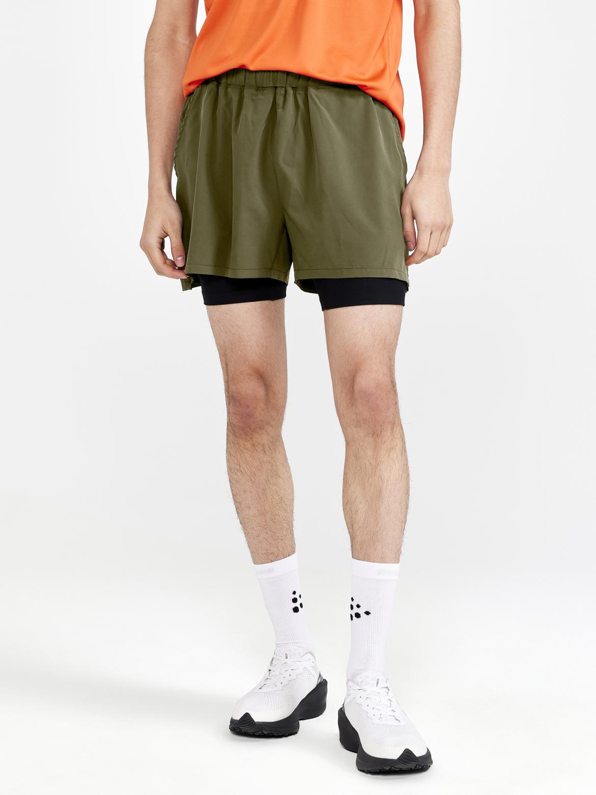 Men's ADV Essence 2-in-1 Stretch Shorts - Quick-Dry Comfort for Running, Gym & Outdoor Activities