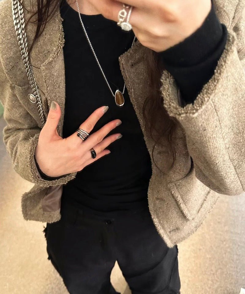 S925 Sterling Silver Black Onyx Ring for Women - Elegant Irregular Design, Handmade Jewelry Gift for Her - Perfect for Parties, Weddings & Everyday Wear