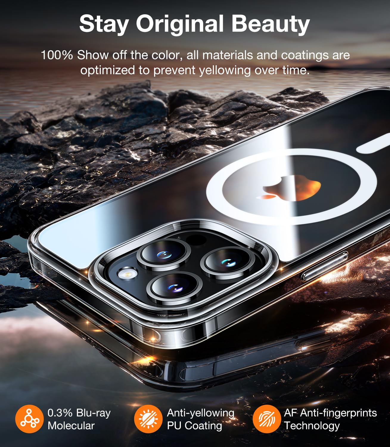 TORRAS Military Shockproof iPhone 15 Pro Case with MagSafe - 12FT Drop Protection, 20W Fast Charging, Slim Matte Magnetic Cover with Titanium Action Button - Perfect for Outdoor Adventures, Travel & Daily Protection