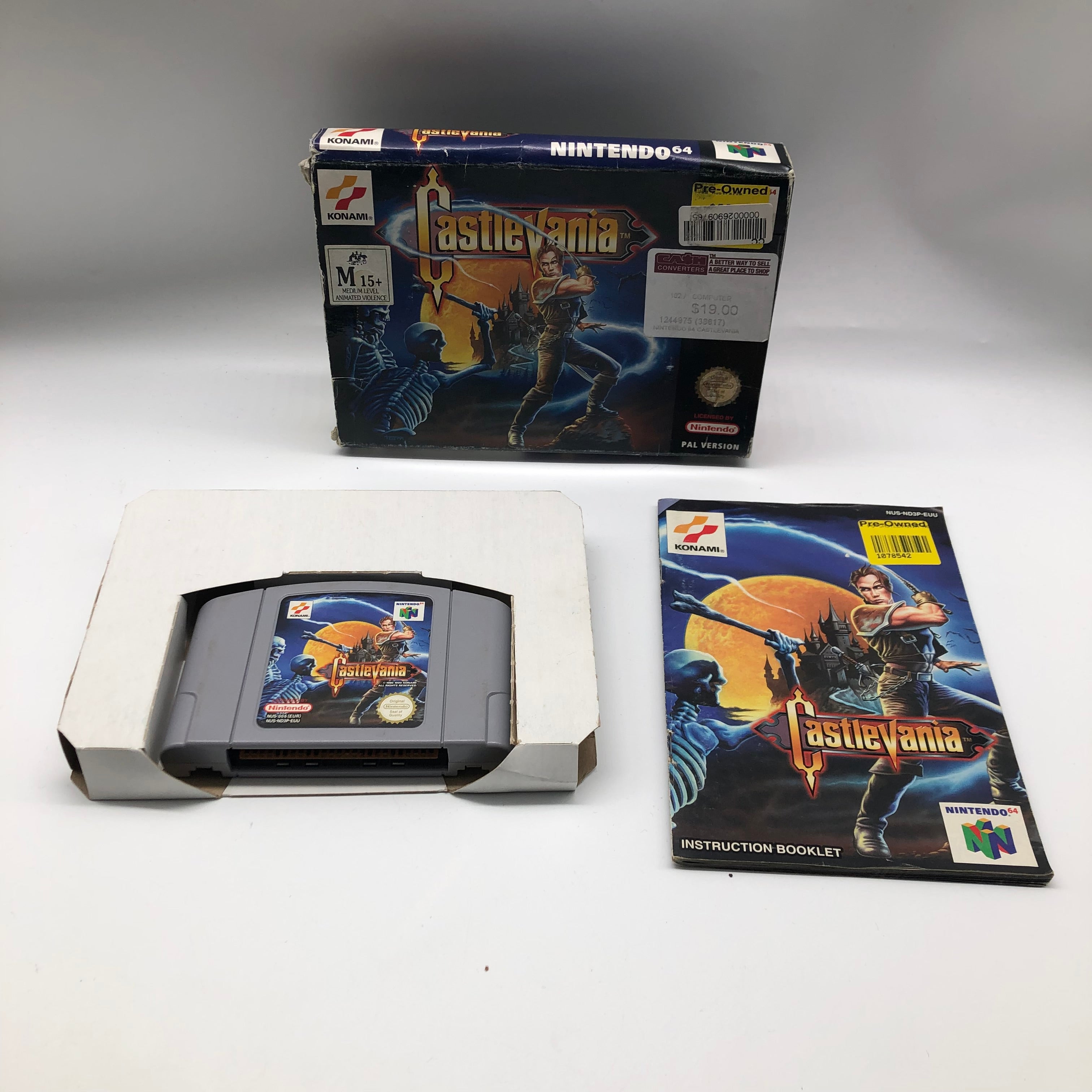Castlevania Legacy of Darkness - Complete N64 Game (Nintendo 64, PAL Version) | Retro Gaming Collectible for Classic Horror Action Adventure
