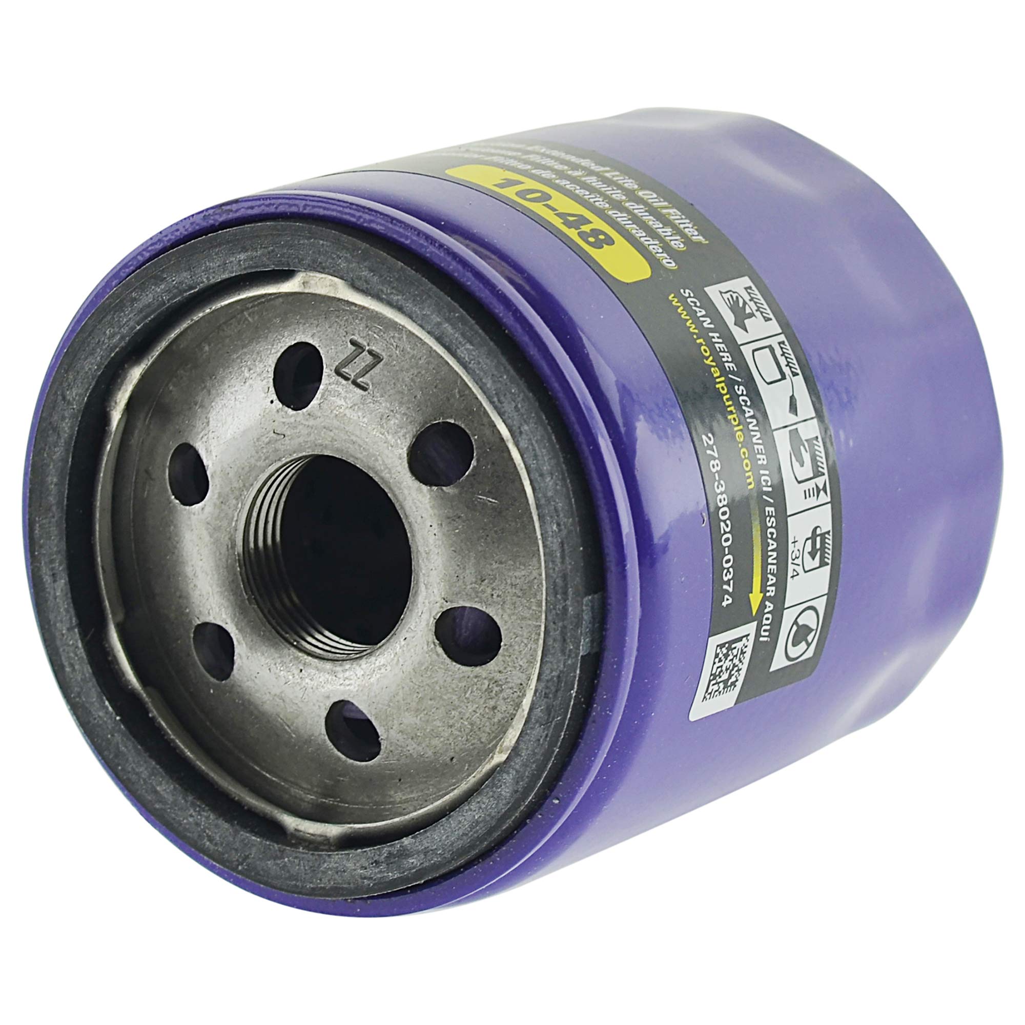 Royal Purple HMX® 5W-30 Full Synthetic High Mileage Motor Oil - 7 Quart Bottle with Extended Life Premium Oil Filter (10-48) - Perfect for Older Vehicles & High-Mileage Engine Protection