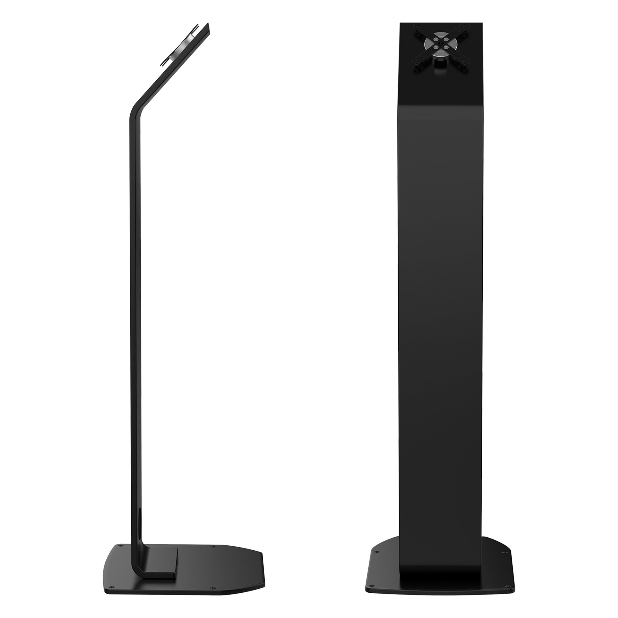 Heavy-Duty VESA Compatible Floor Stand Kiosk with Cable Management System - Scratch Resistant Weighted Base & Kitting Options (Black) | Perfect for Retail Displays, Trade Shows & Interactive Kiosks