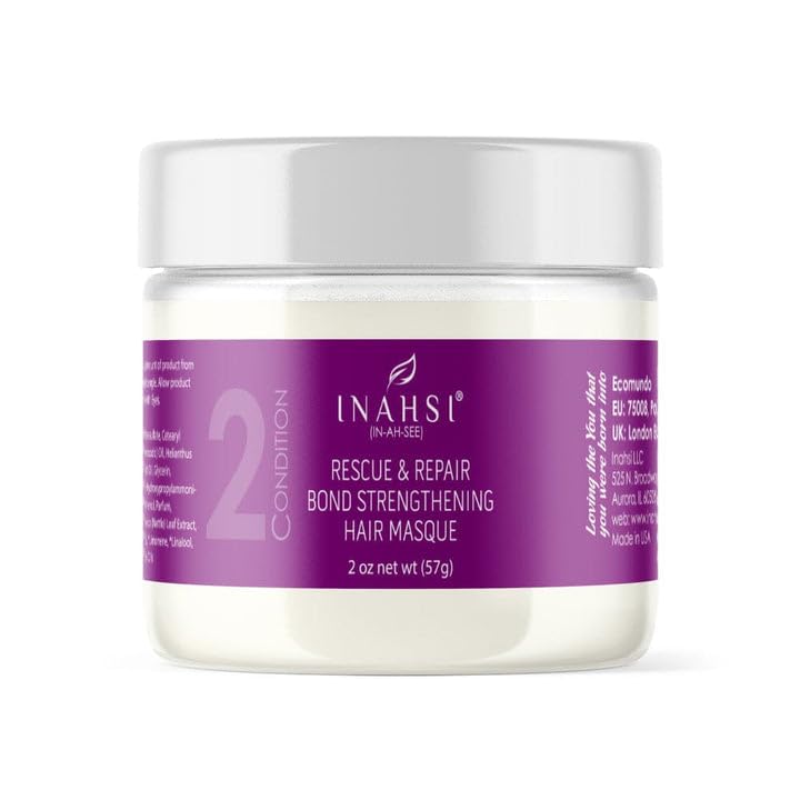 Rescue & Repair Bond Strengthening Hair Mask | Deep Conditioner for Curly Hair for Men, Women & Kids | Natural Curly Hair Care Products 2 oz | Made in USA | Perfect for Dry, Damaged & Frizzy Curly Hair at Home or Salon