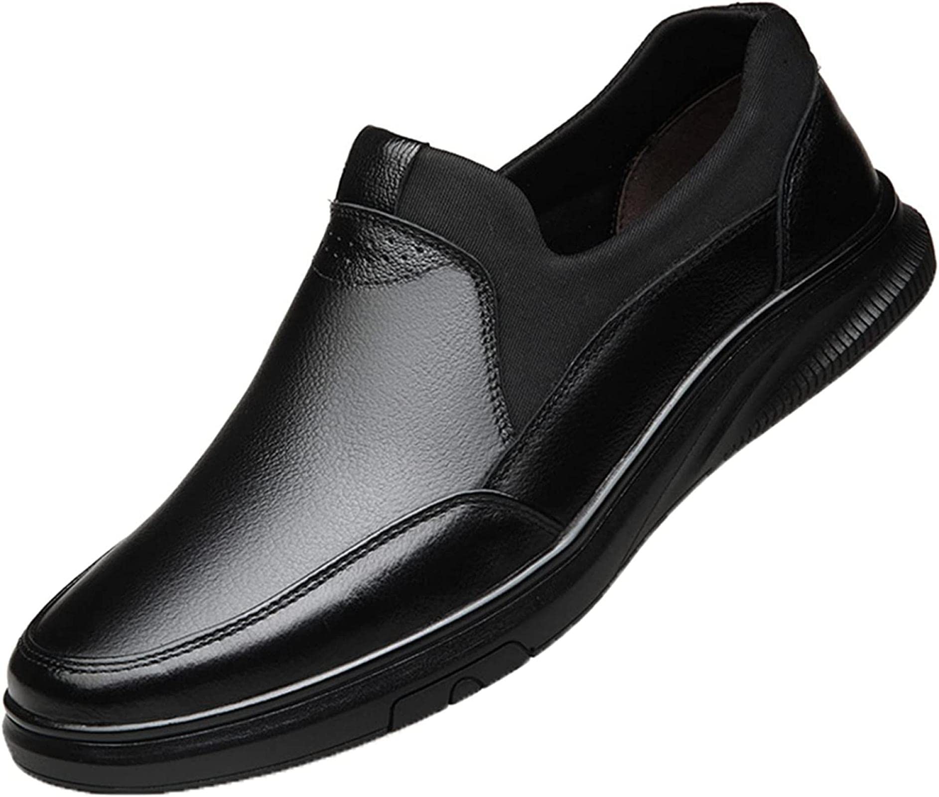 PXHBHP Men's Classic Non-Slip Leather Casual Shoes for Business & Office - Comfortable Formal Driving Shoes for Spring & Autumn - Perfect for Work, Commuting, and Daily Wear